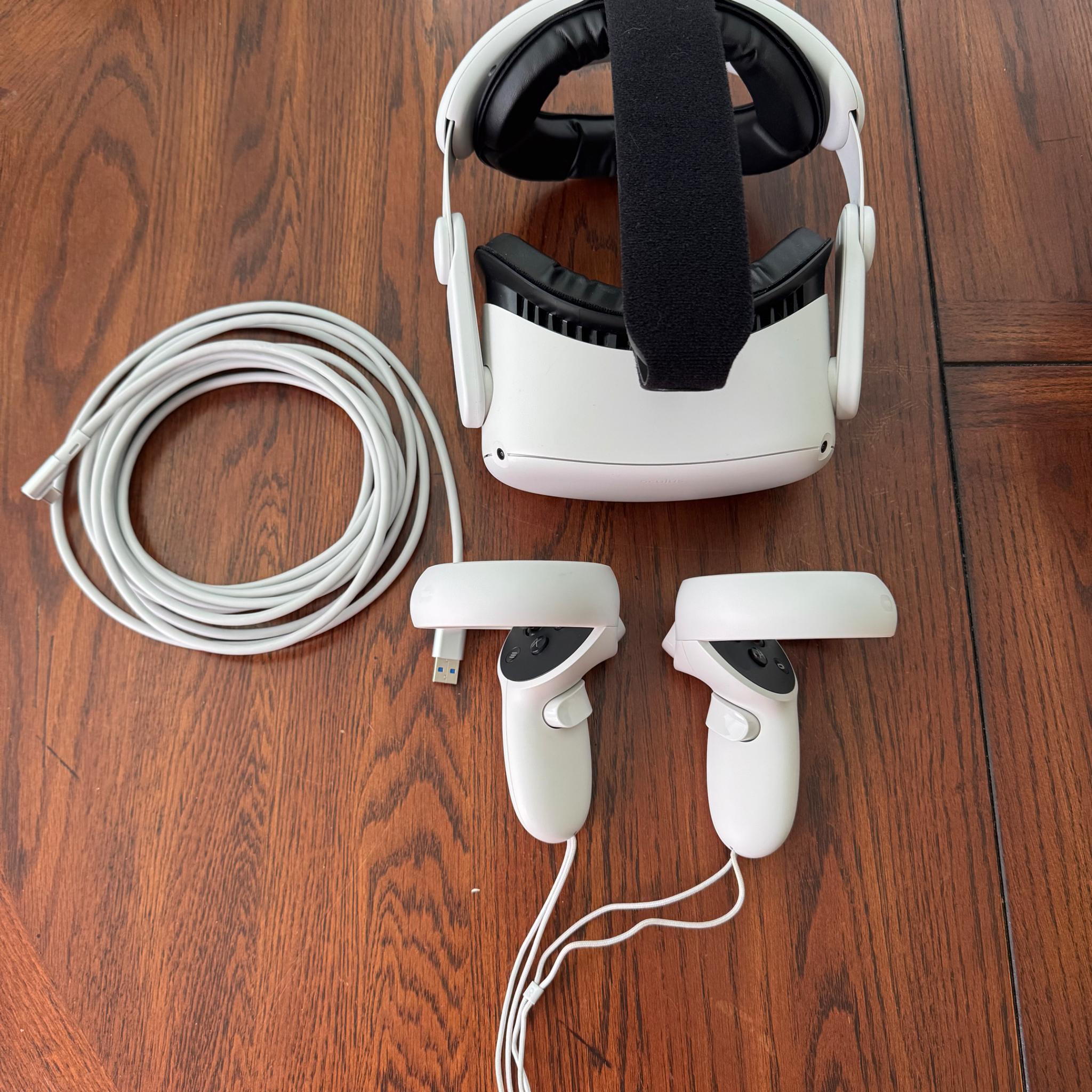 Meta Oculus Quest 2 | New Head strap | USB C Link Cable For PC