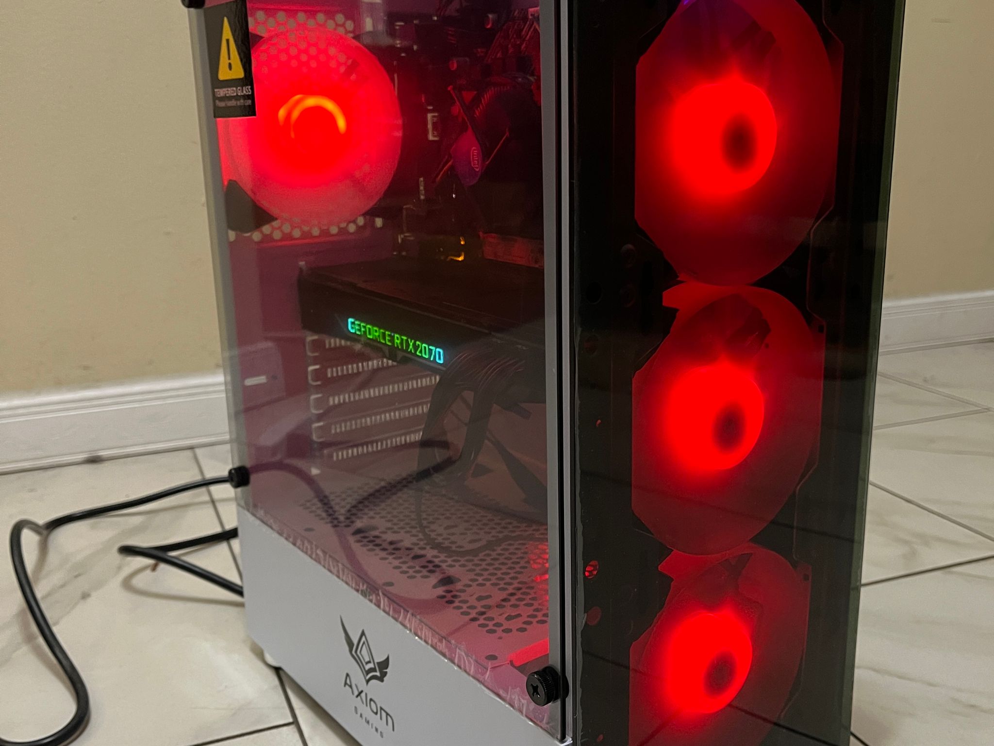 🔥RTX 2070, Intel i5-10400, 12GB RAM, 870 GB Storage, High FPS RGB Gaming PC w/ Remote & Wi-Fi & BT