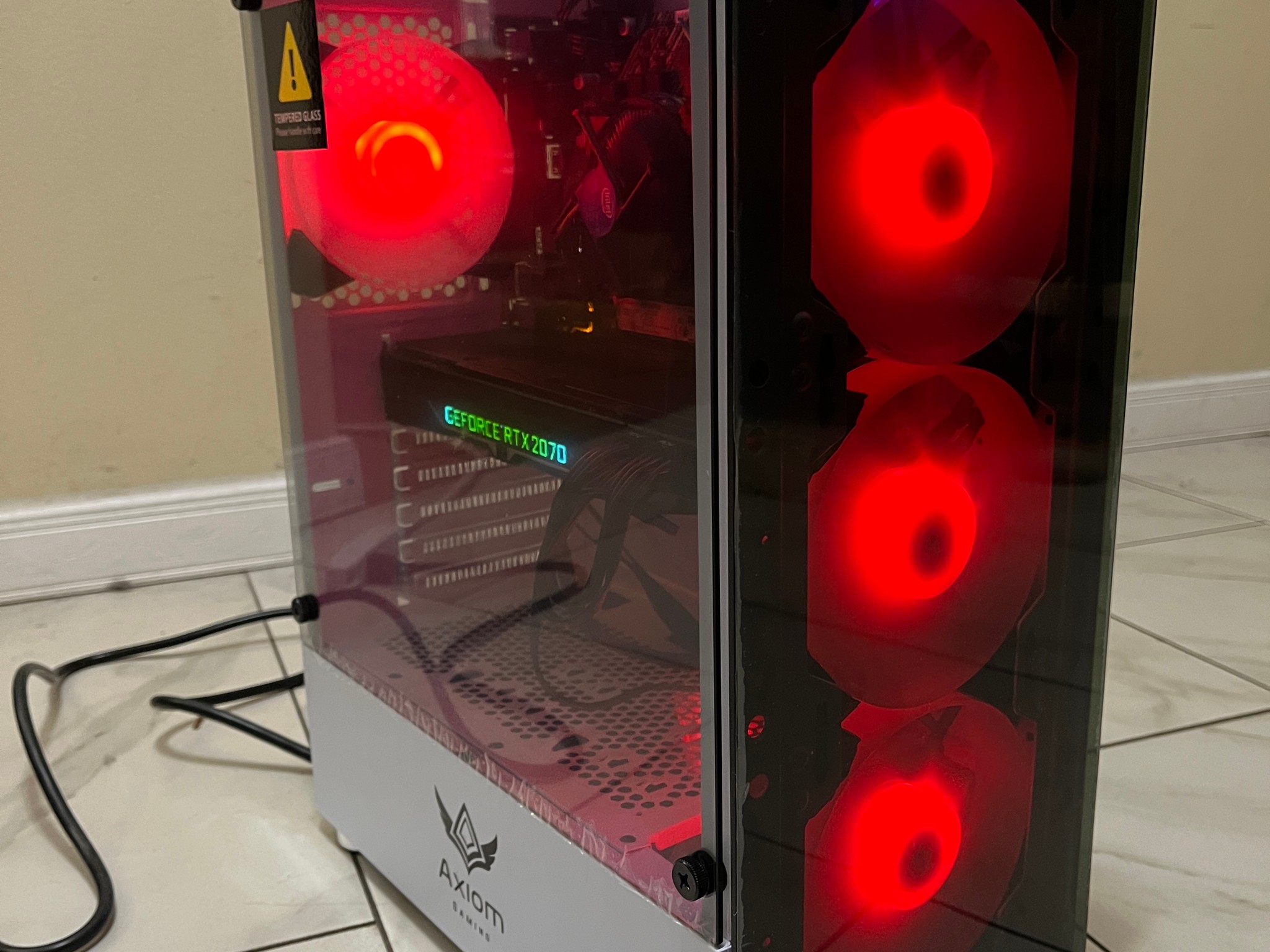 🔥RTX 2070, Intel i5-10400, 12GB RAM, 870 GB Storage, High Performance RGB Gaming PC w/ Remote