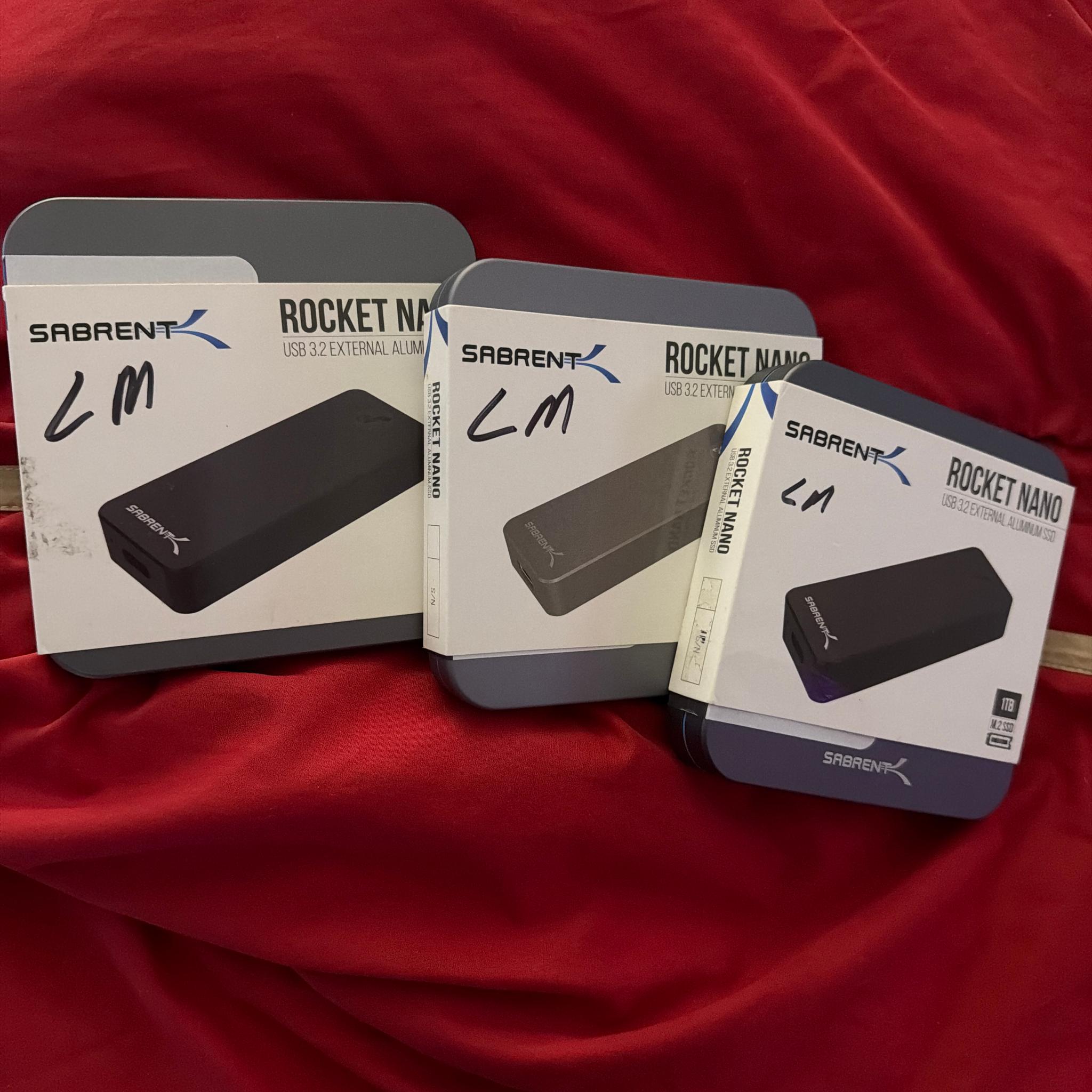 Sabrent 1TB Rocket Nano USB 3.2 External Aluminum SSD