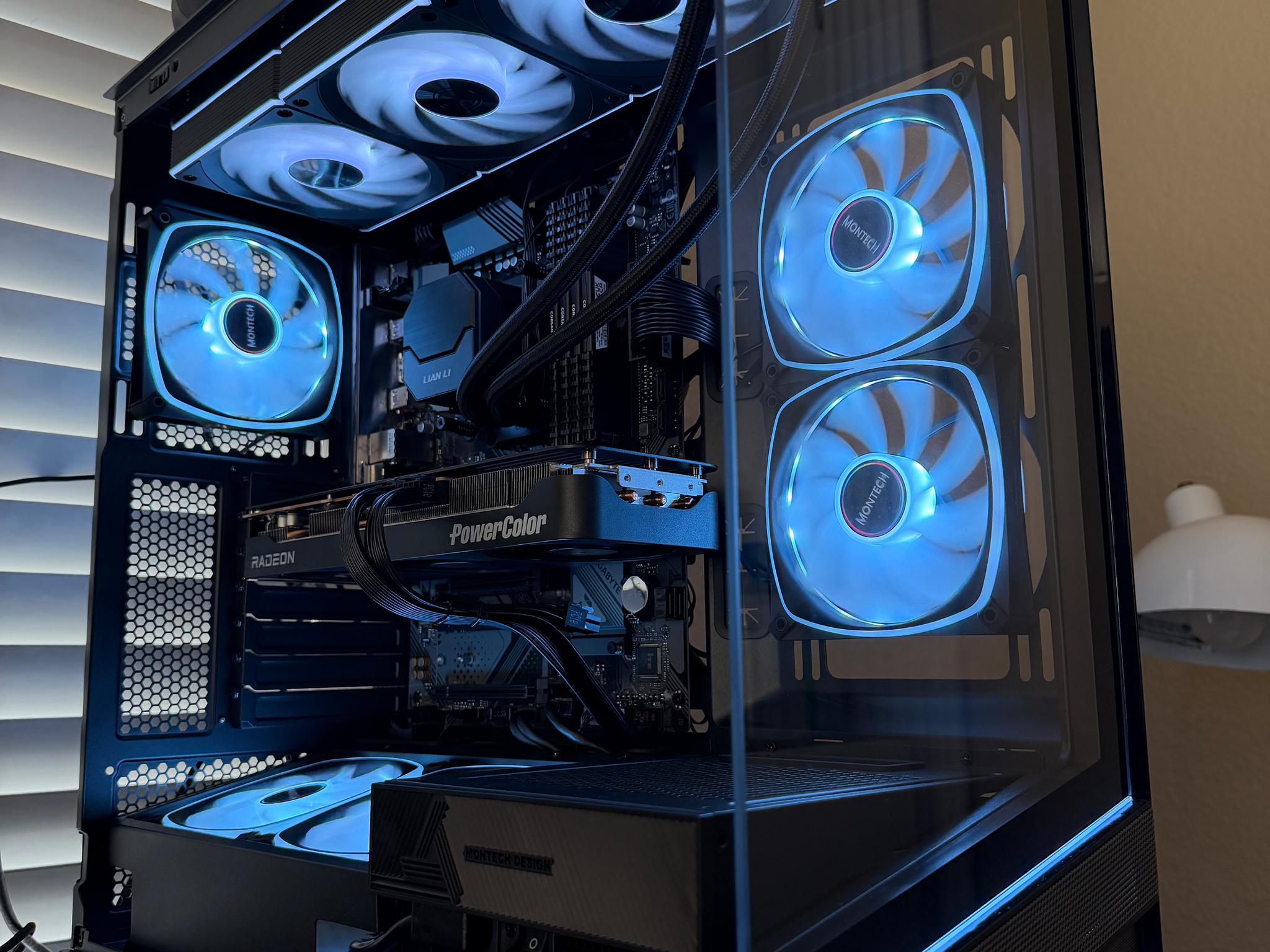 ❄️ GLACIER | RX 9070 GRE 12GB • Ryzen 7 5800X • 32GB • WiFi 6 • 360mm AIO