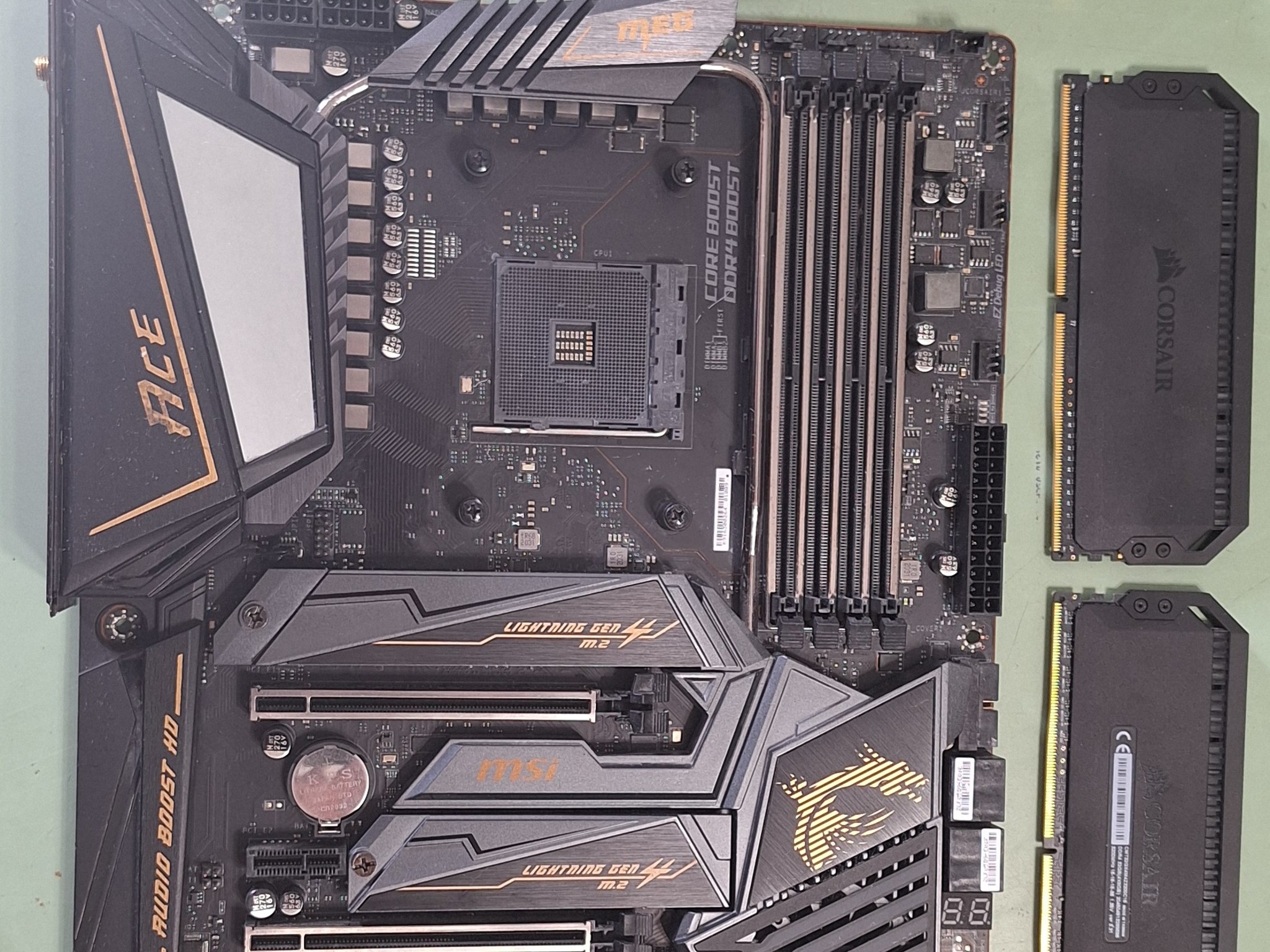 MSI MEG X570 ACE Motherboard with 16 gigs of DDR4 Ram