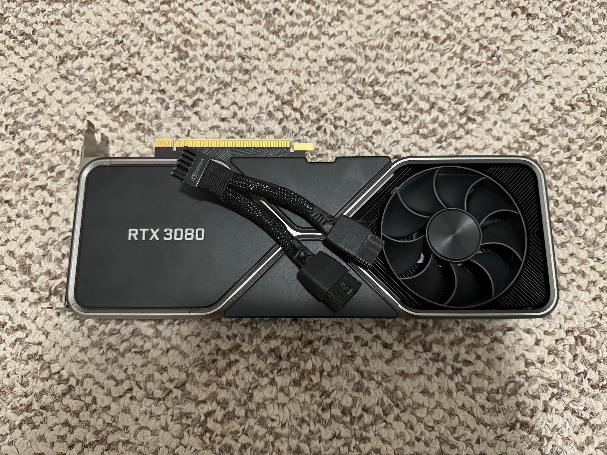 NVIDIA GeForce RTX 3080 Founders Edition 10GB GDDR6X Graphics Card -...