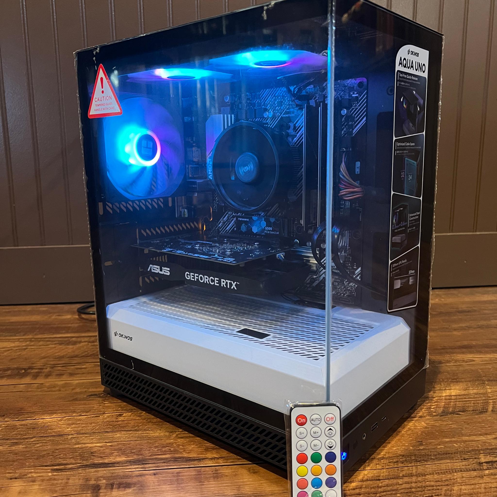 Starter Gaming PC / Ryzen 5 5500 / RTX 3050 / 16GB RAM / 512GB M.2 SSD