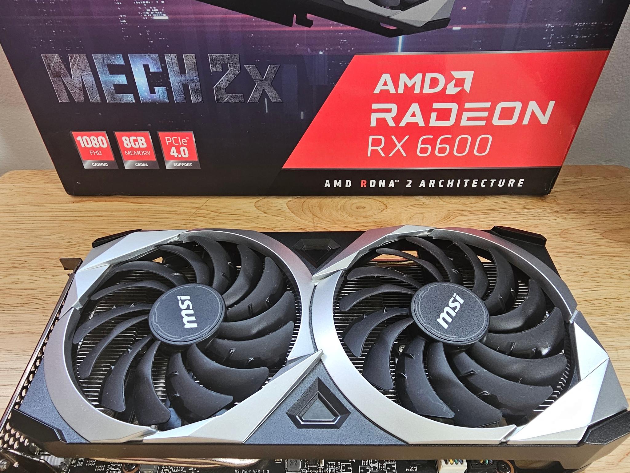 MSI Radeon RX 6600 MECH 2X 8G