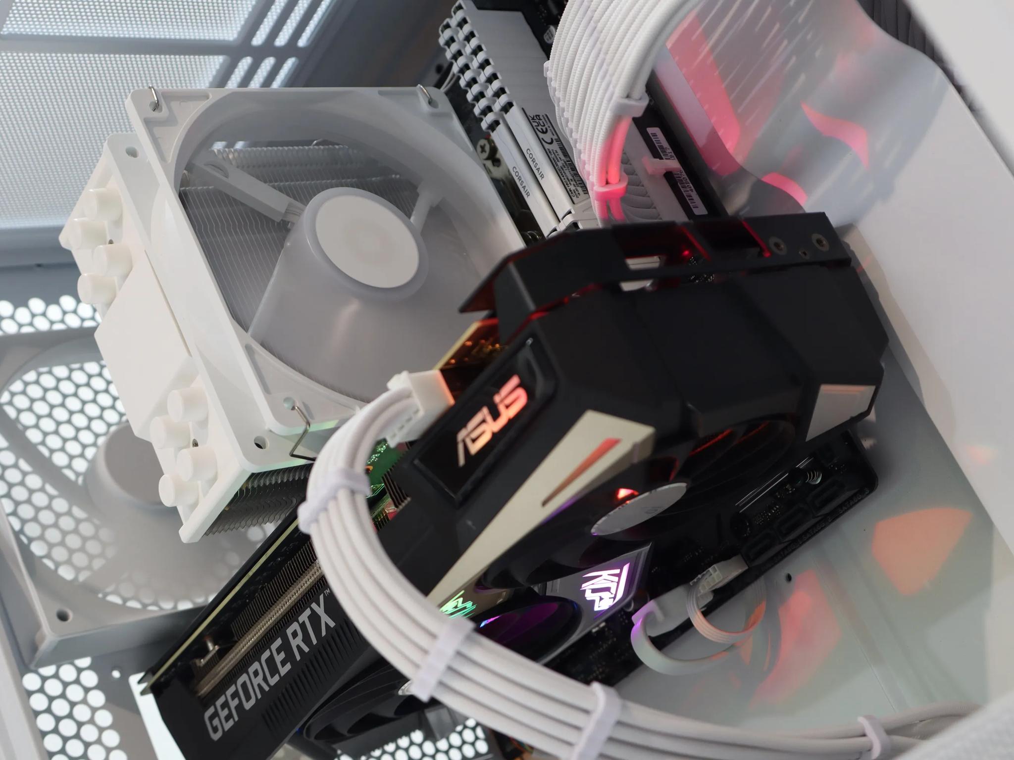 ⚡ White Gaming PC – Ryzen 5 + RTX 3060 Ti Beast ⚡