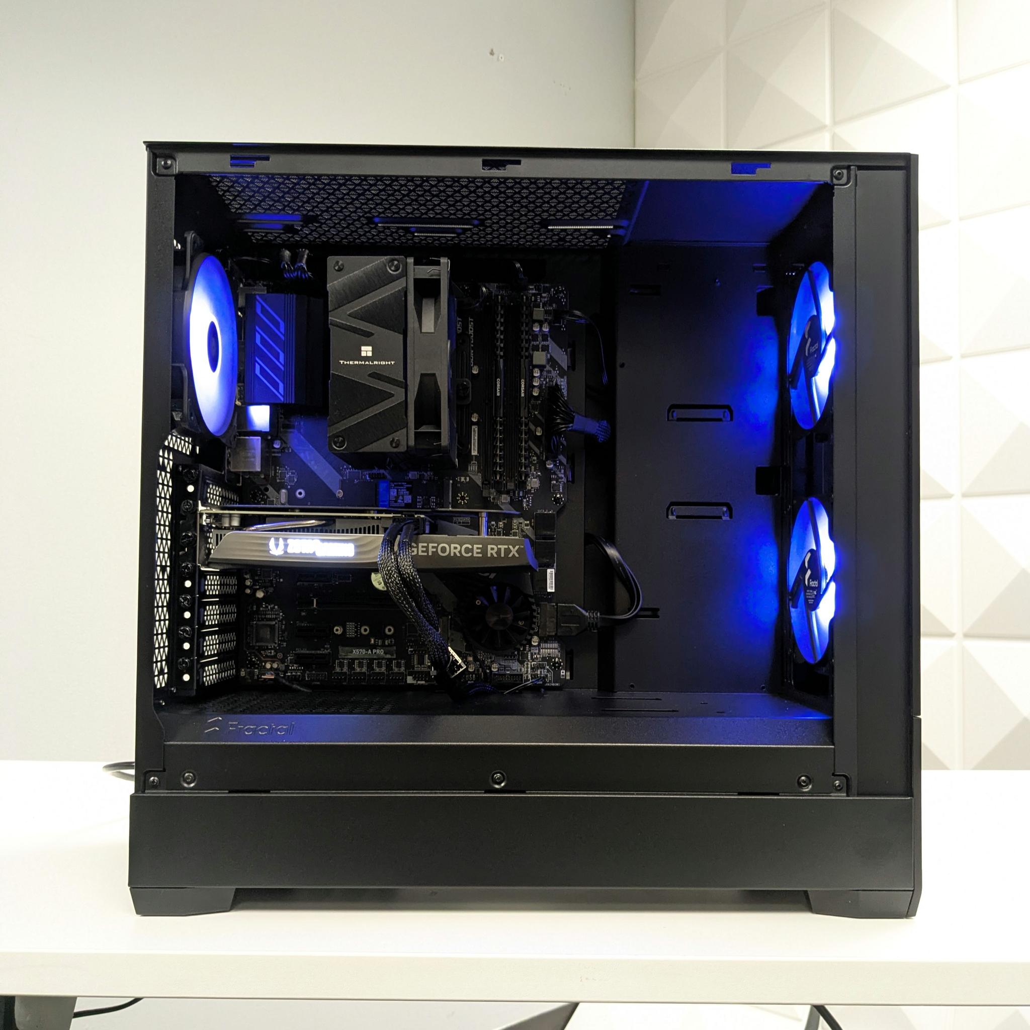 Black RGB Gaming PC - Ryzen 5 3600X - RTX 4060