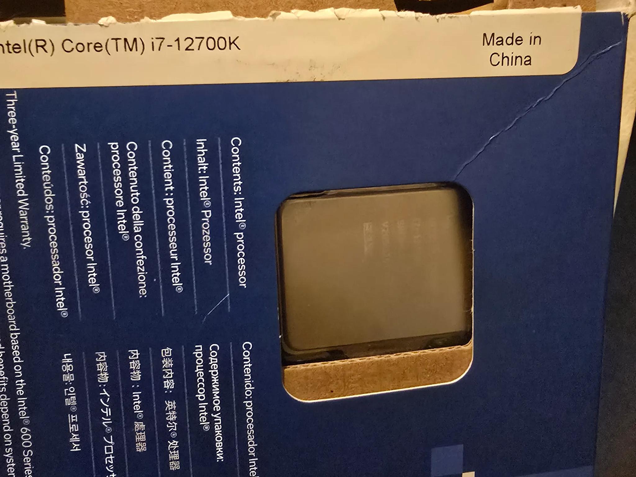 Intel Core i7 12700K