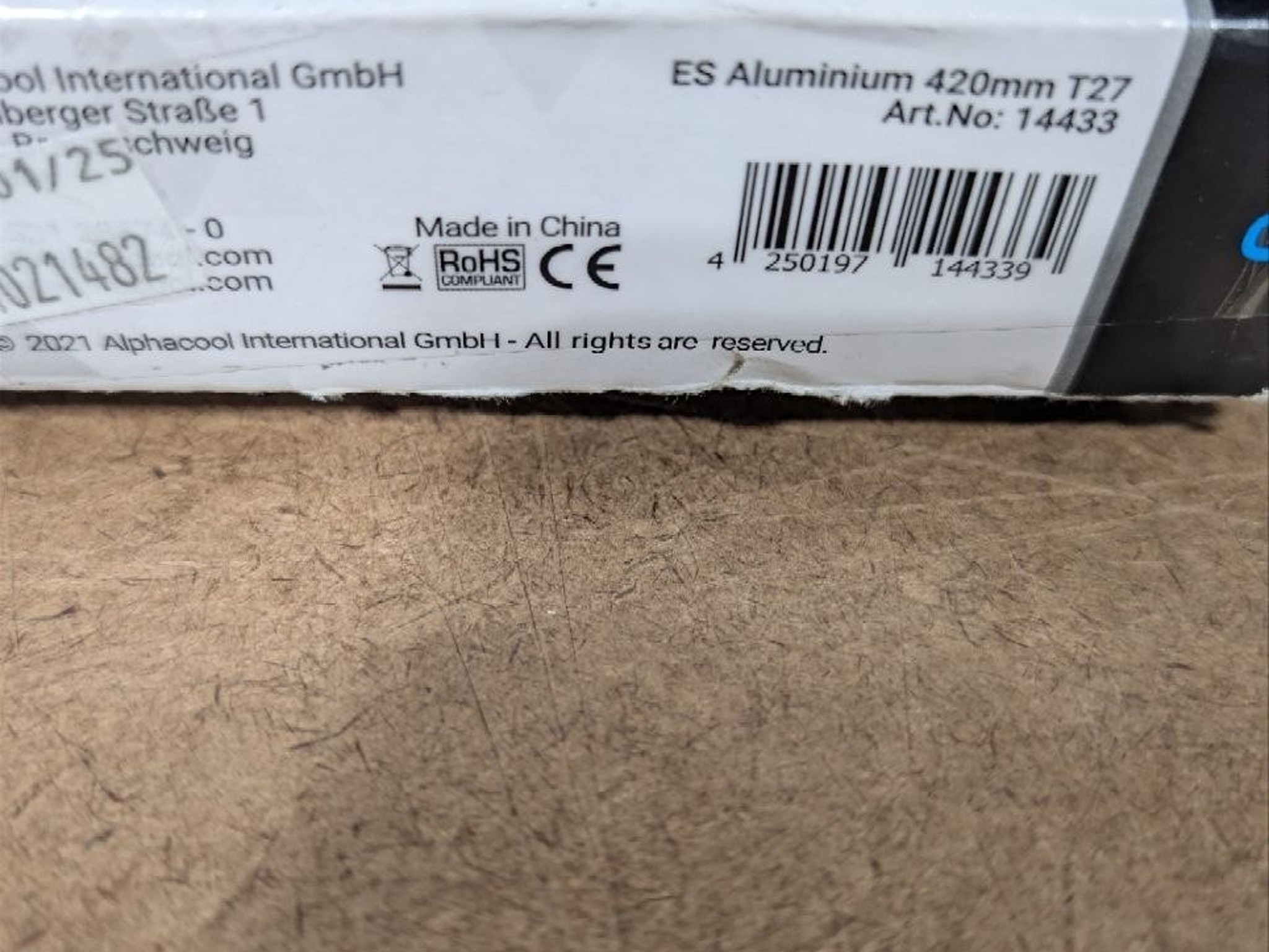 Alphacool ES Aluminium 420 mm T27 (14433)