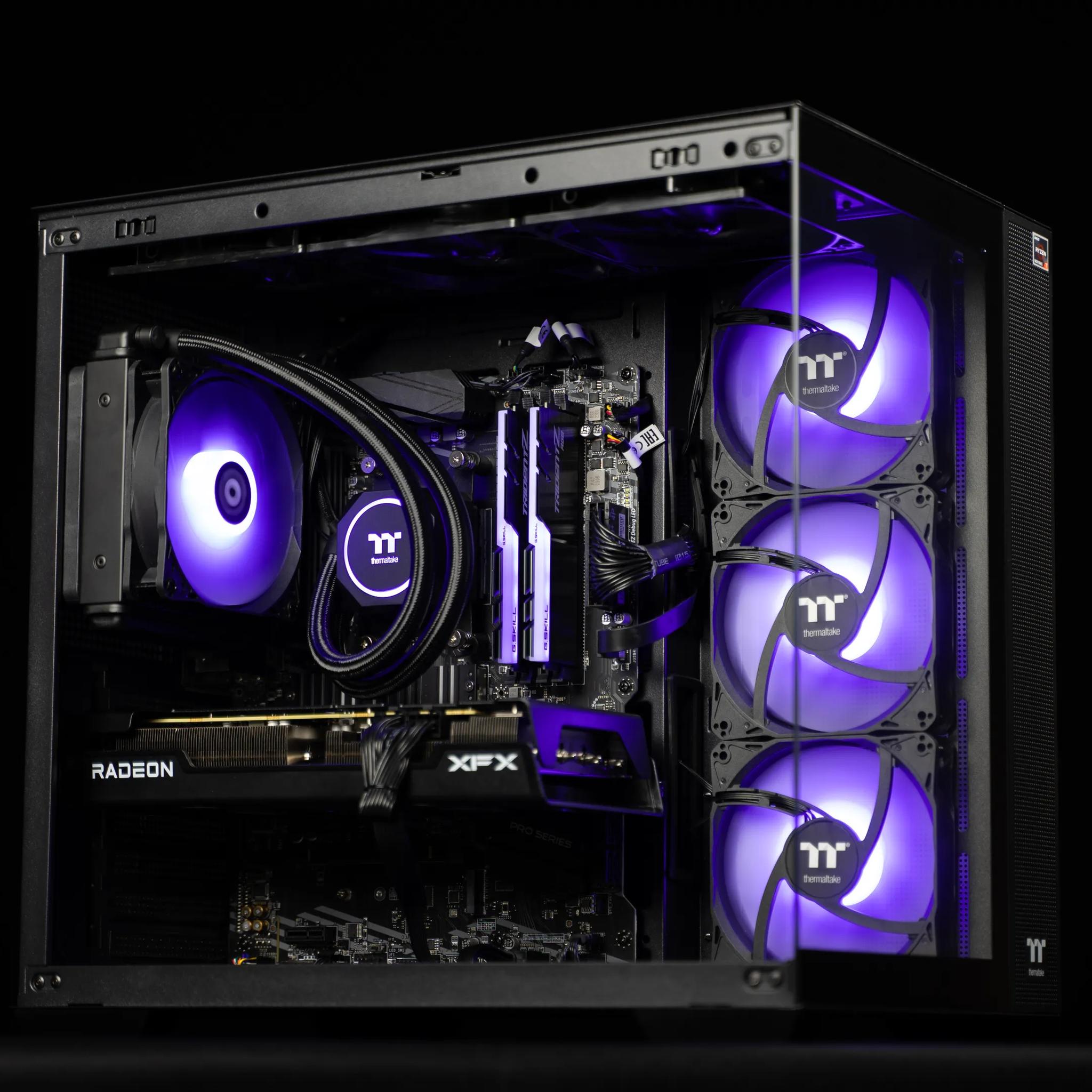 “ExecDeux” RX 7600 XT Ryzen 7 32GB Windows 11 Pro 1TB Gaming PC Powerhouse