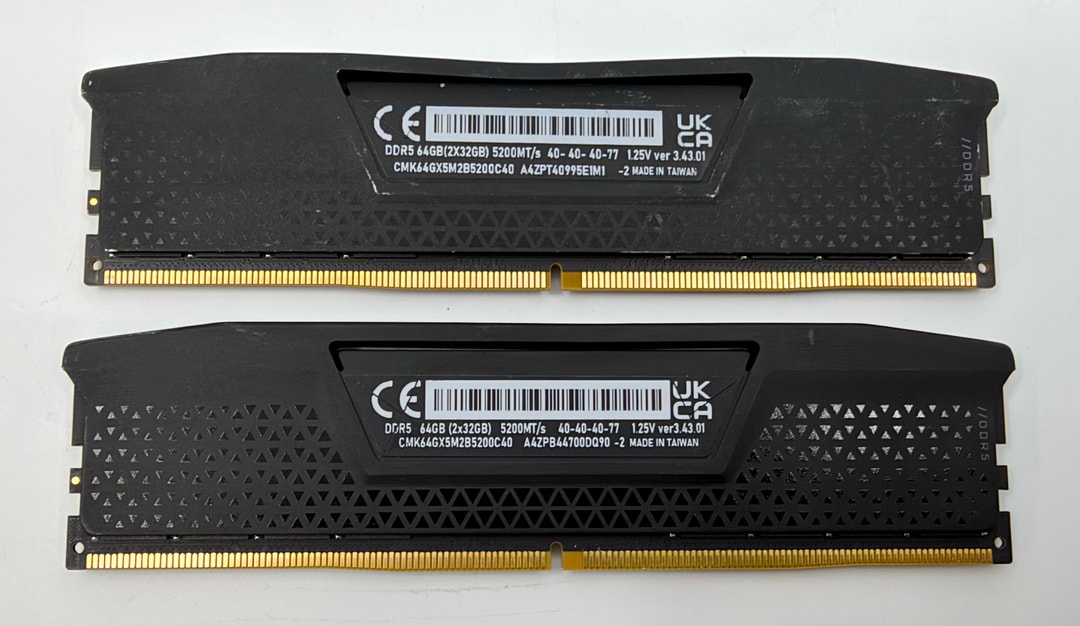 Copy of Corsair Vengeance 2X32GB DDR5 Used. Tested. Perfect