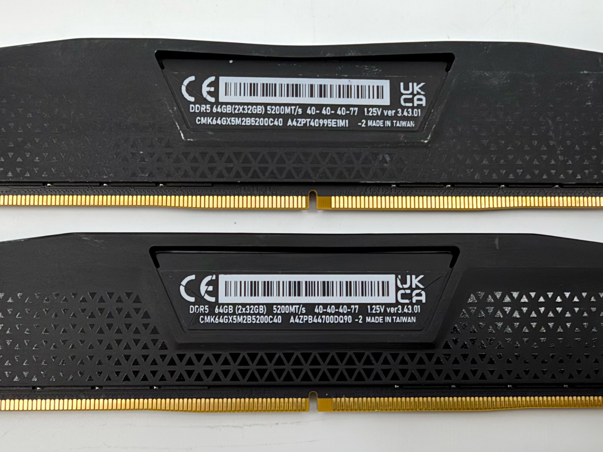 Corsair Vengeance 2X32GB DDR5 Used. Tested. Perfect working Conditon.