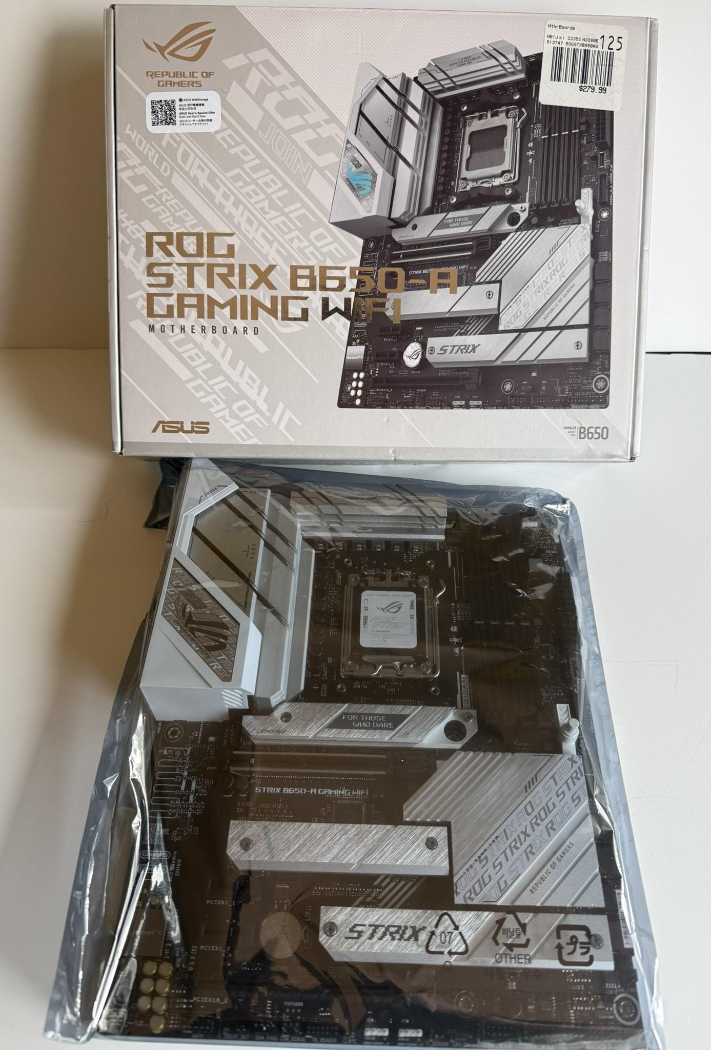 ASUS ROG Strix B650-A Gaming Wi-Fi DDR5 Socket AM5 AMD ATX Gaming Motherboard