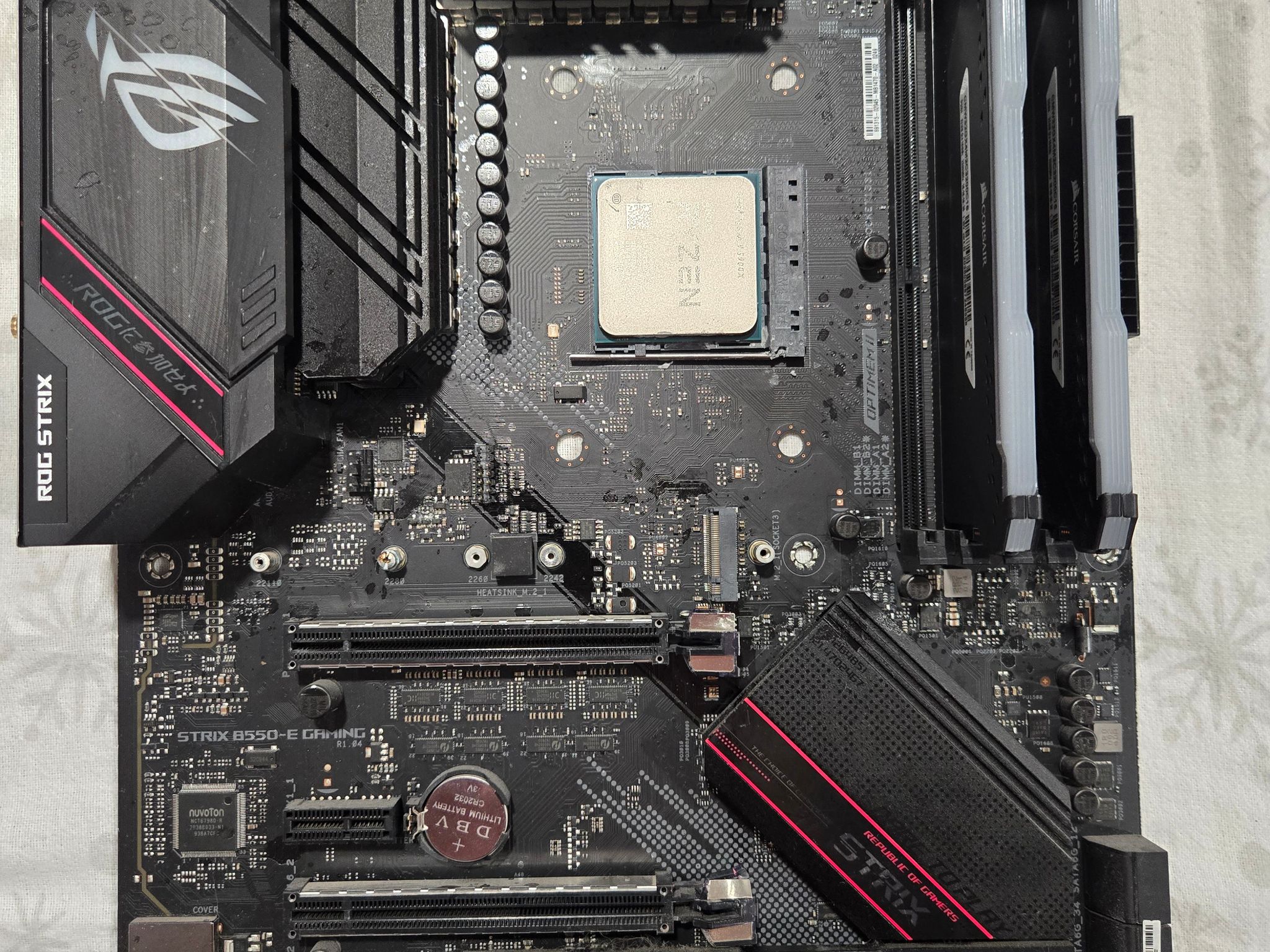5900x, 32gb 3600 cl16 gskill rgb, ROG b550e
