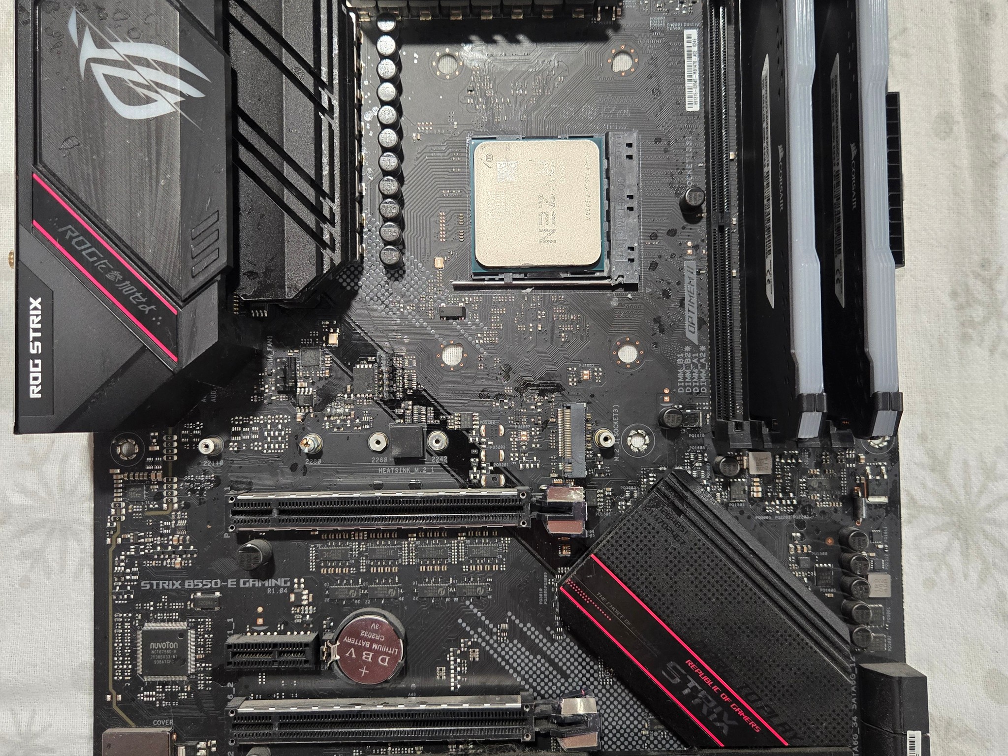 5900x, 32gb 3600 cl16 gskill rgb, ROG b550e