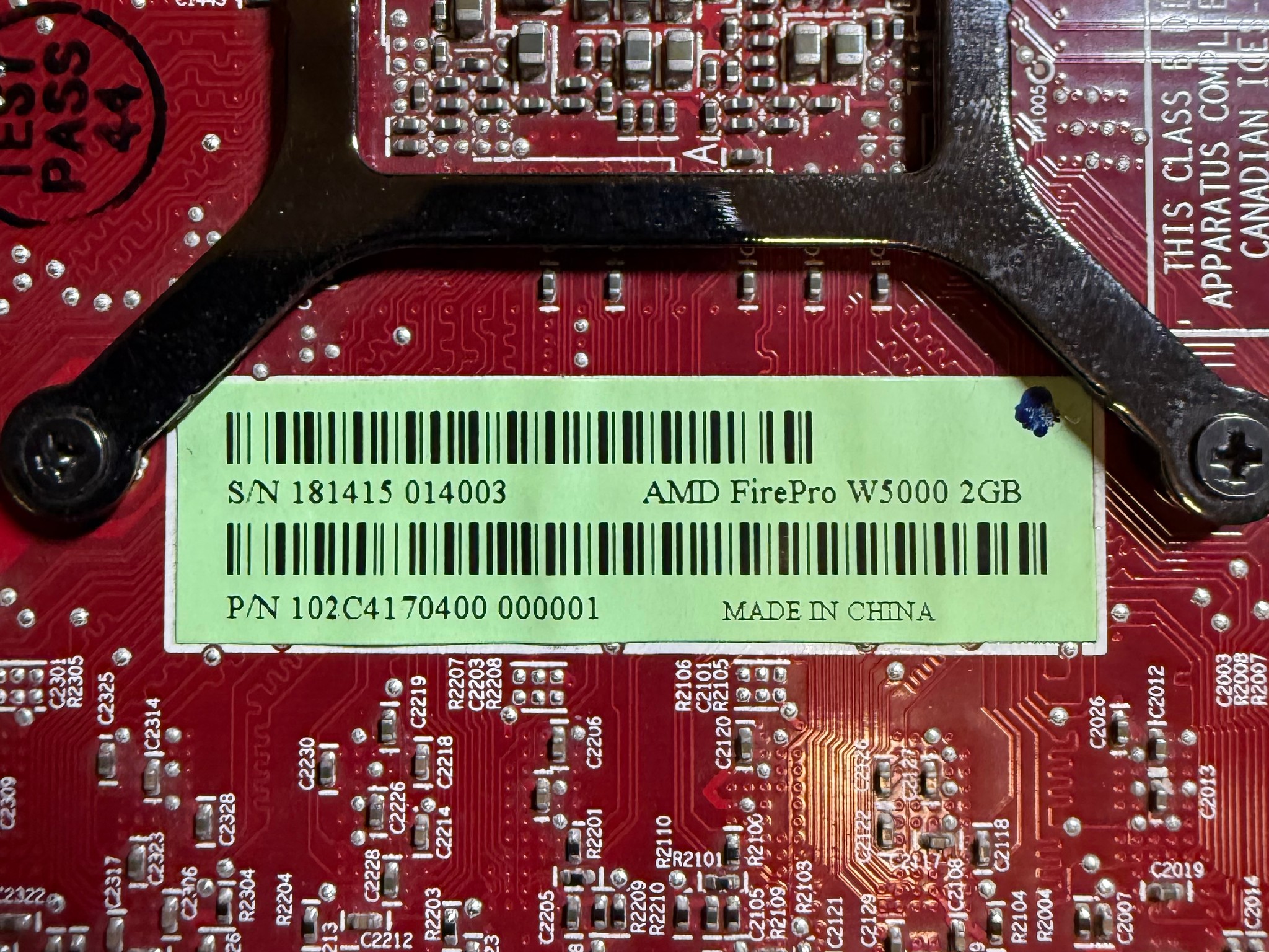 AMD FirePro W5000 2GB GDDR5 Low Profile Graphics Card