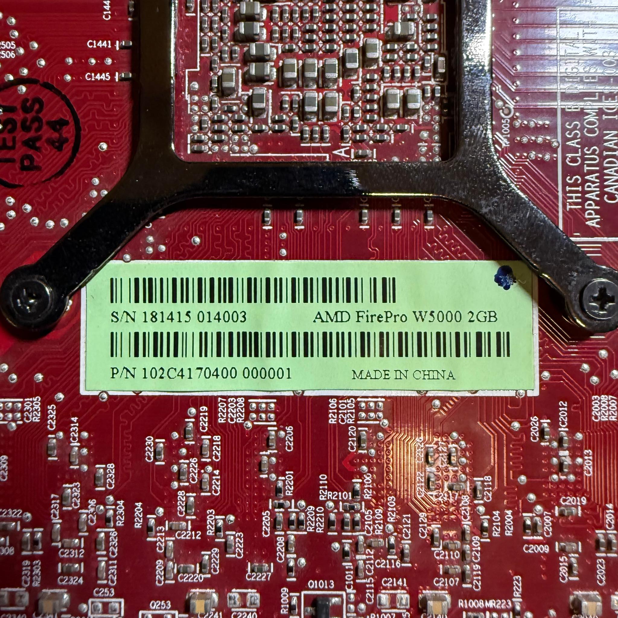 AMD FirePro W5000 2GB GDDR5 Low Profile Graphics Card