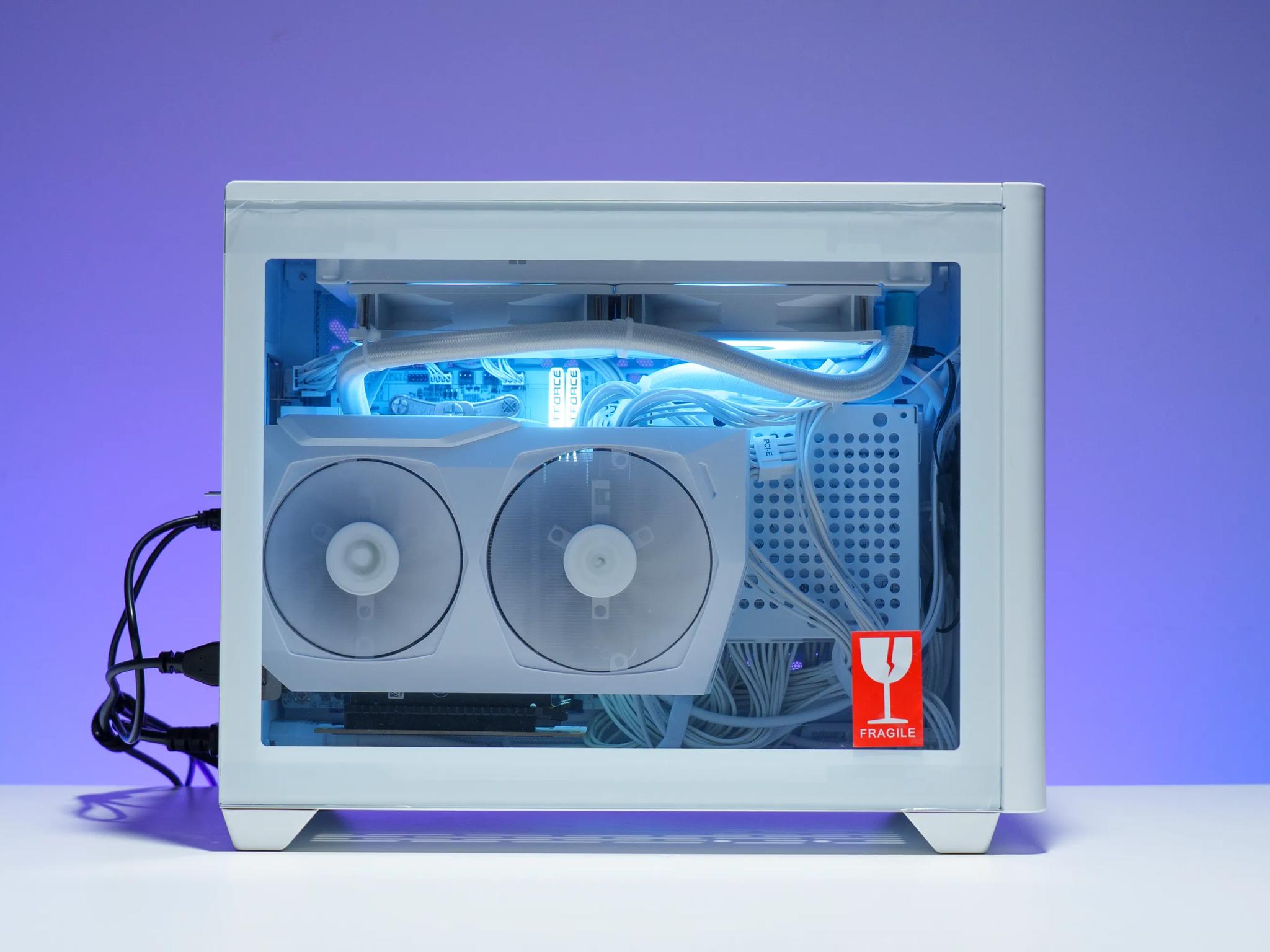 Compact All White Gaming PC | RTX 3070 | Ryzen 7 5700x | Mini-ITX NR200P | ARGB