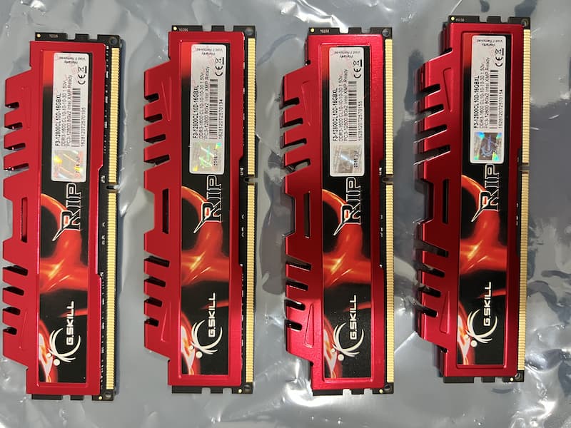 G.SKILL Ripjaws 32GB (4 x 8 GB) DDR3-1600 CL10 Memory