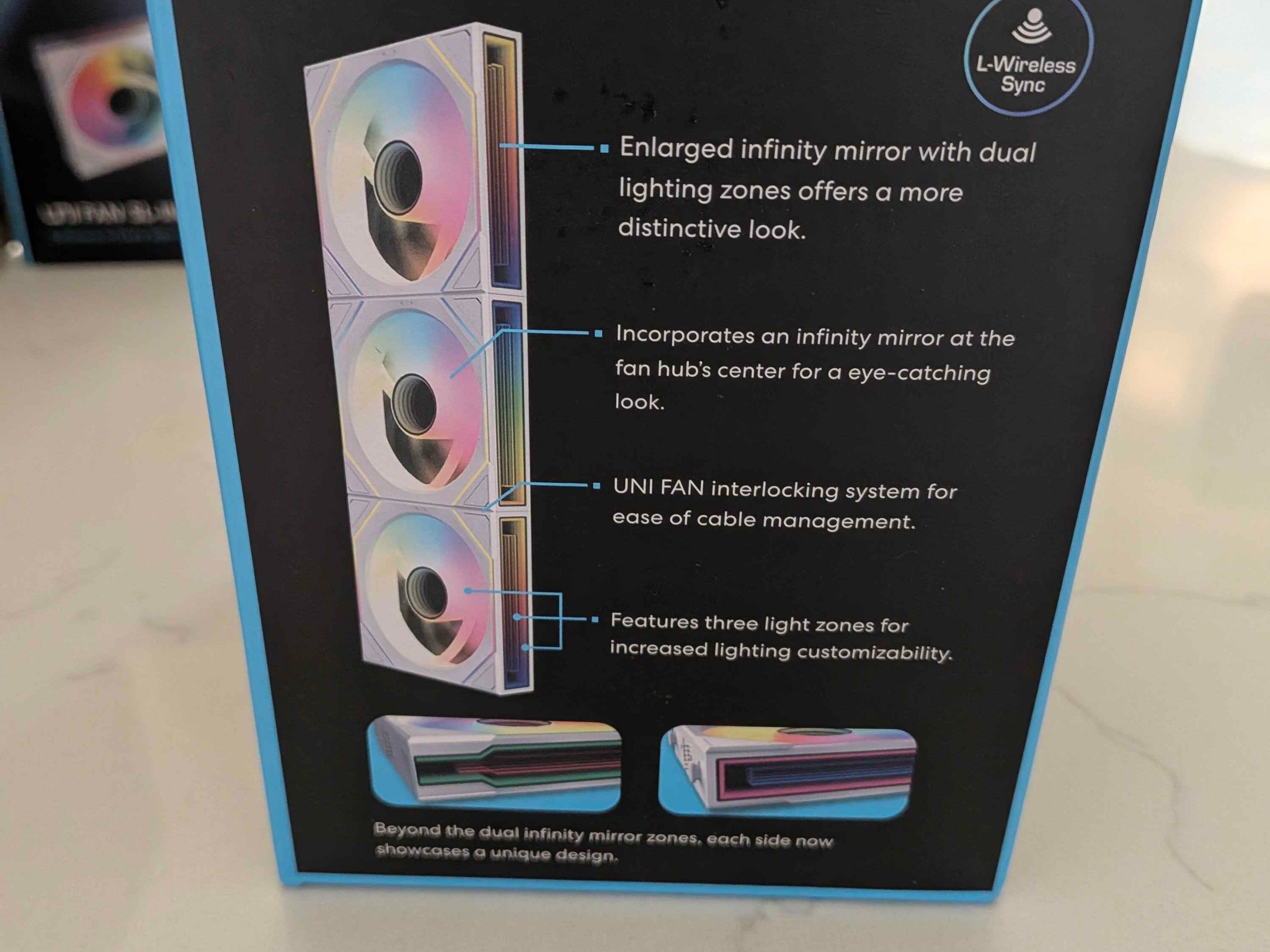NEW SEALED Lian Li UNI FAN SL-Infinity Wireless 120 Reverse Blade (3 Pack)
