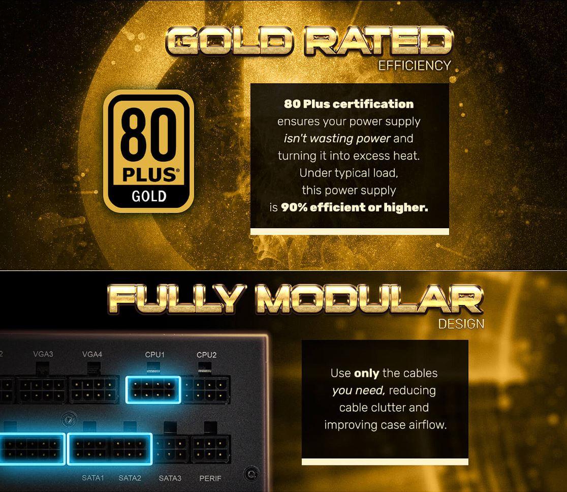 EVGA SuperNOVA 850 GA, 80 Plus Gold 850W, Fully Modular