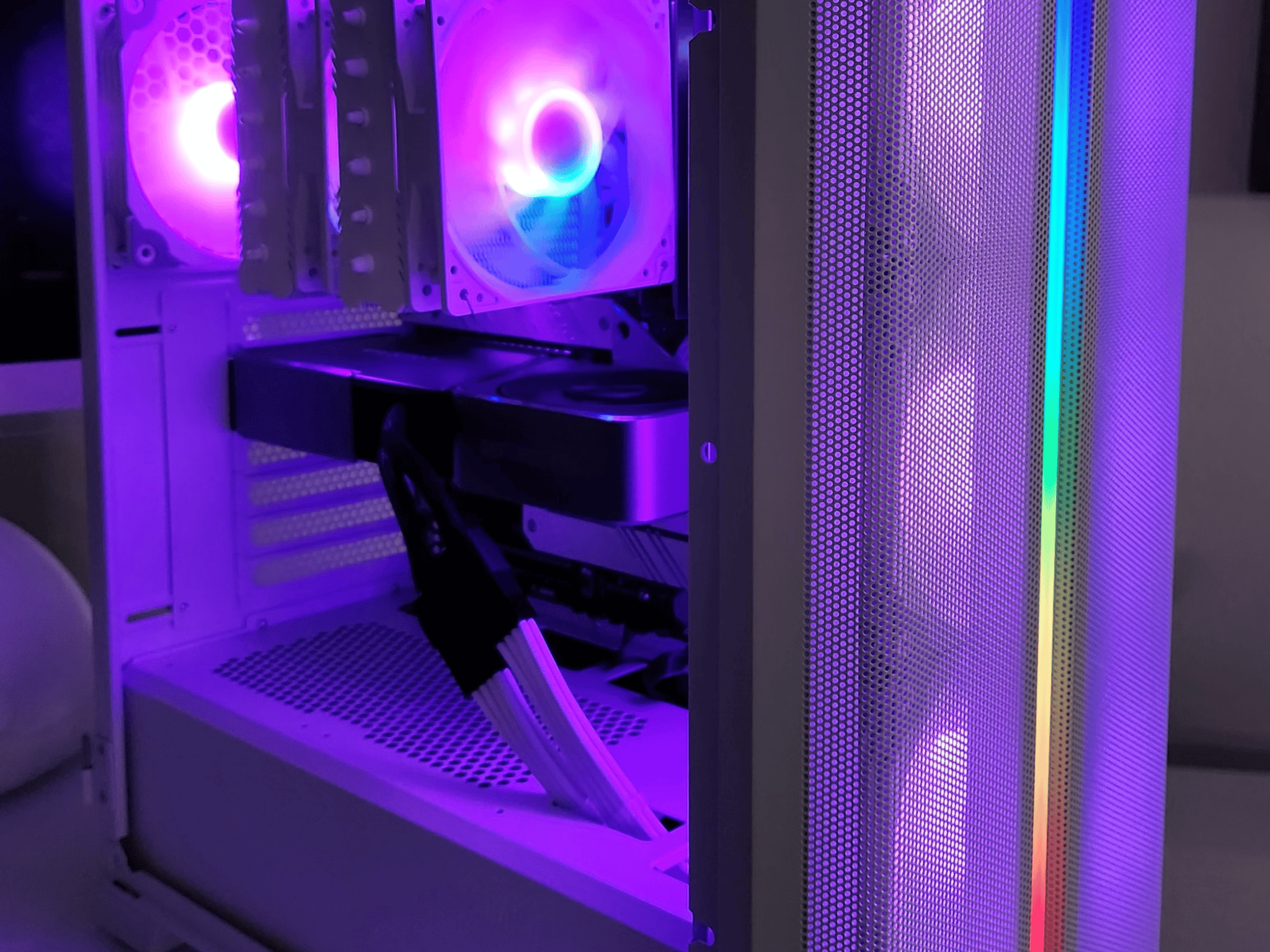 High End White Gaming PC - Featuring Intel i7 10700 and RTX 3070 Ti Founders
