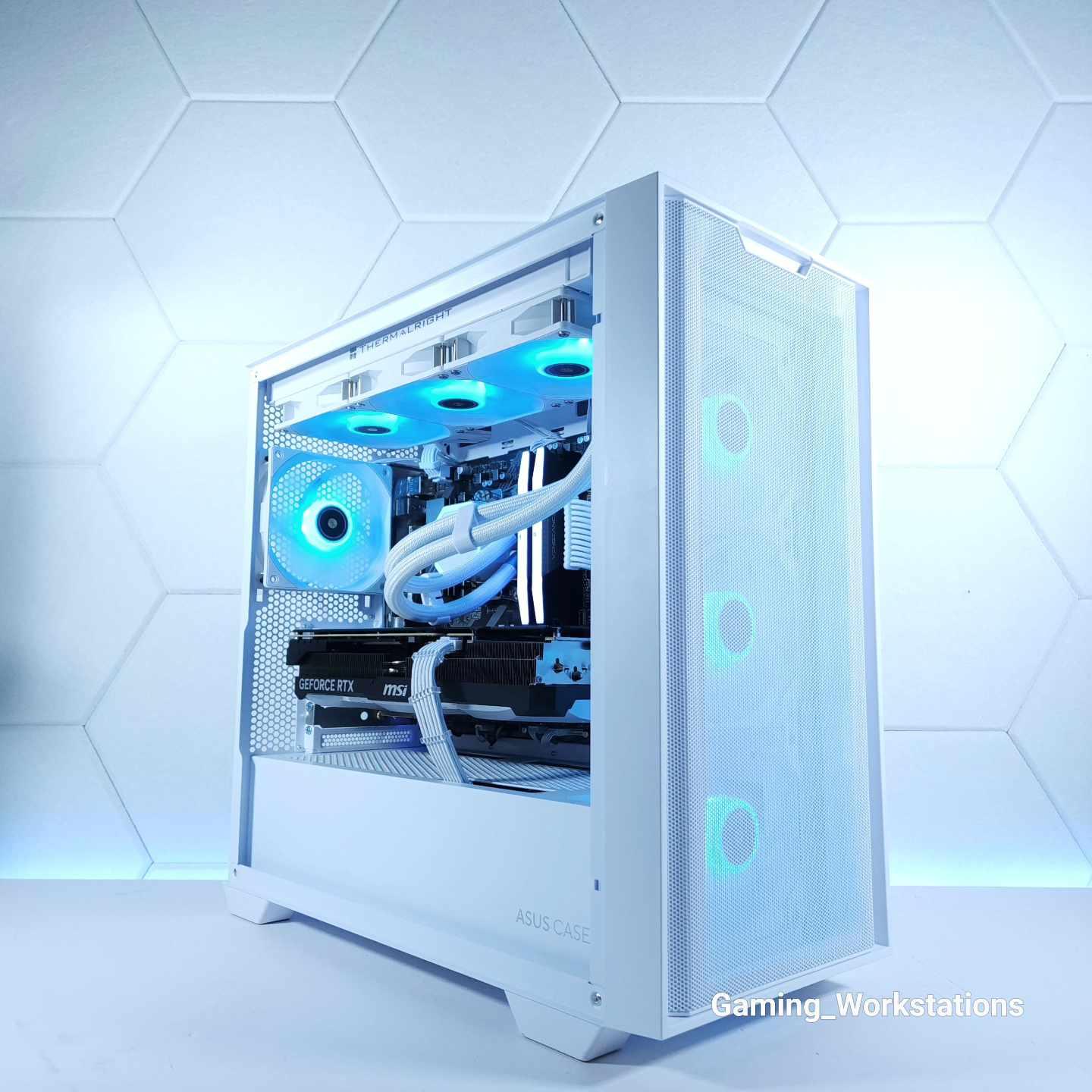 💙🤍RTX 4080 || Ryzen 7 7800X3D || 32GB 6000MHz || 2TB NVMe SSD || FREE SHIPPING 4K Gaming PC