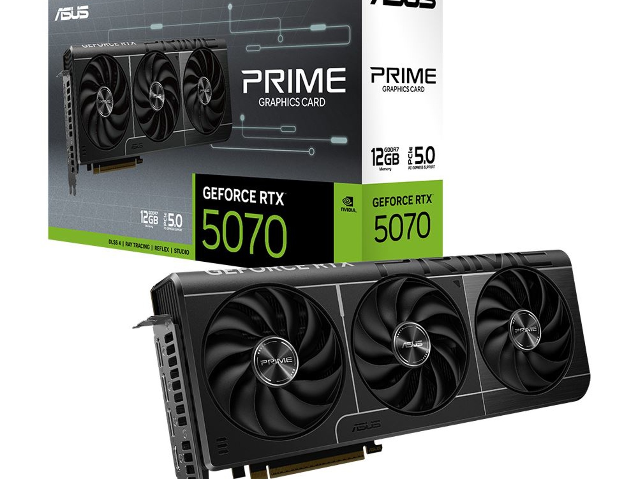 🔥 NEW — ASUS NVIDIA GeForce RTX 5070 12G Prime Triple Fan SFF-Ready Video Card 🔥