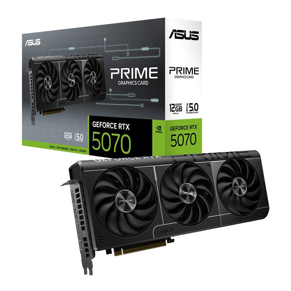 🔥 NEW — ASUS NVIDIA GeForce RTX 5070 12G Prime Triple Fan SFF-Ready Video Card 🔥