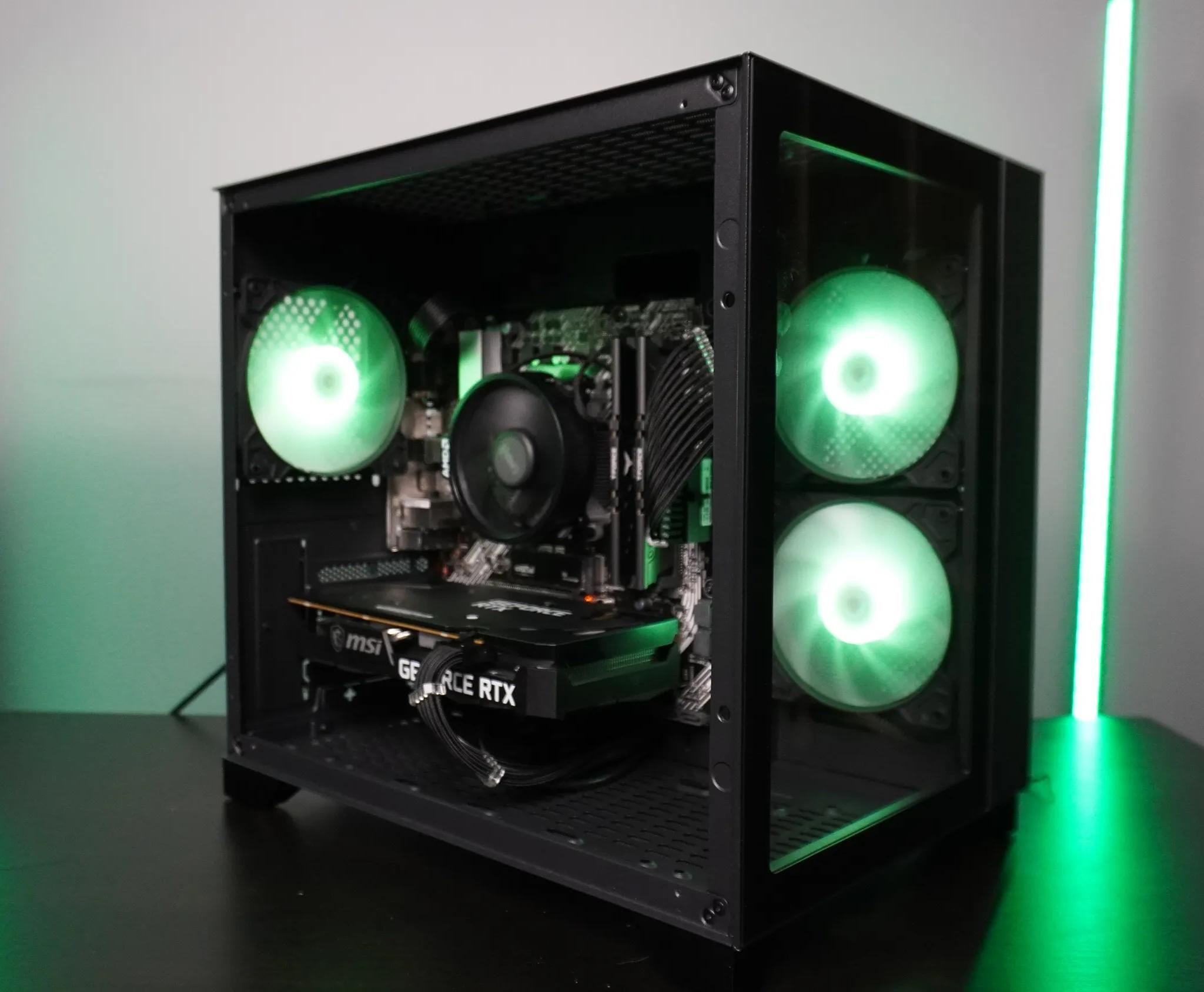 🖤Stealth🖤 1080p Perfect Value PC | 💚RTX 3050 8GB 🧡Ryzen 5 5500 | 32GB RAM  💪| 1TB NVME 🔥