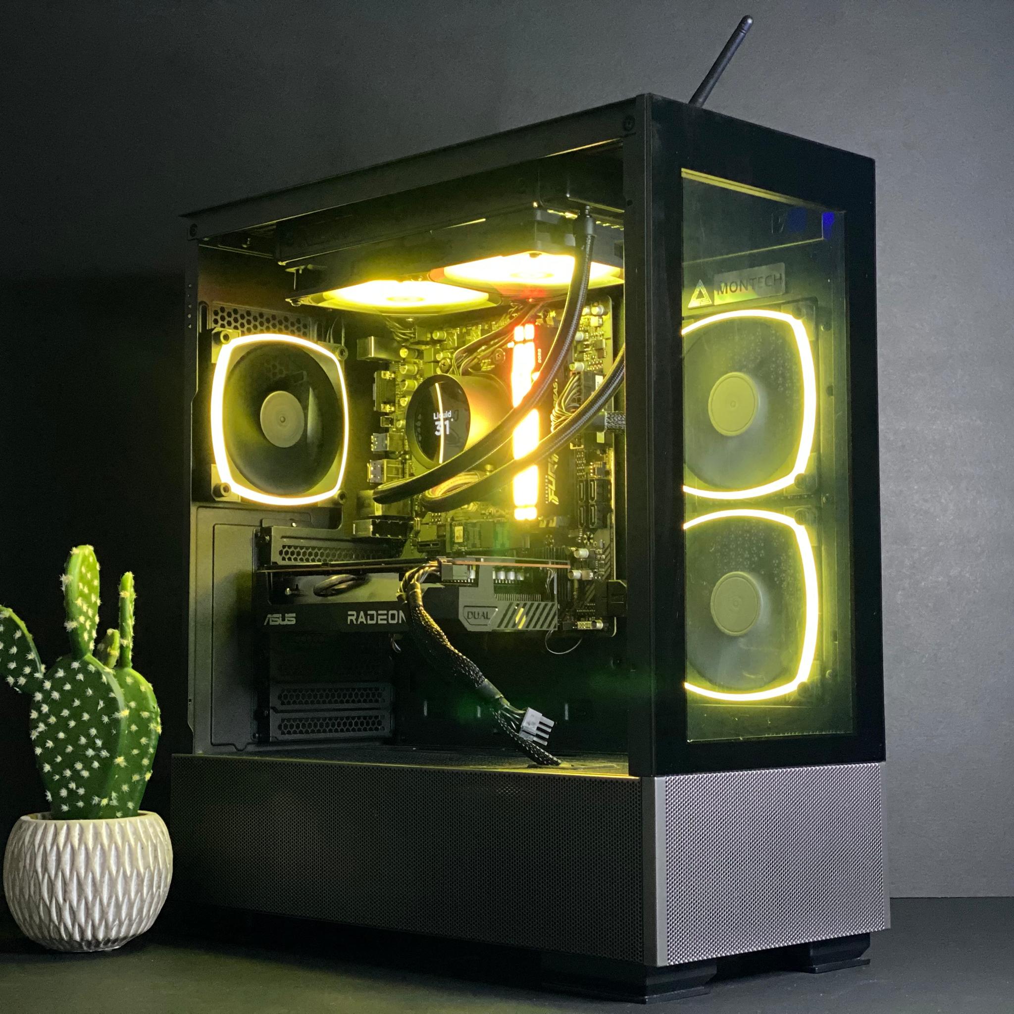 The Liquid cooled AM5 Beast| Ryzen 5 7500F w/ RX 7600 32GB DDR5 RAM| 1TB NVMe| Windows 11