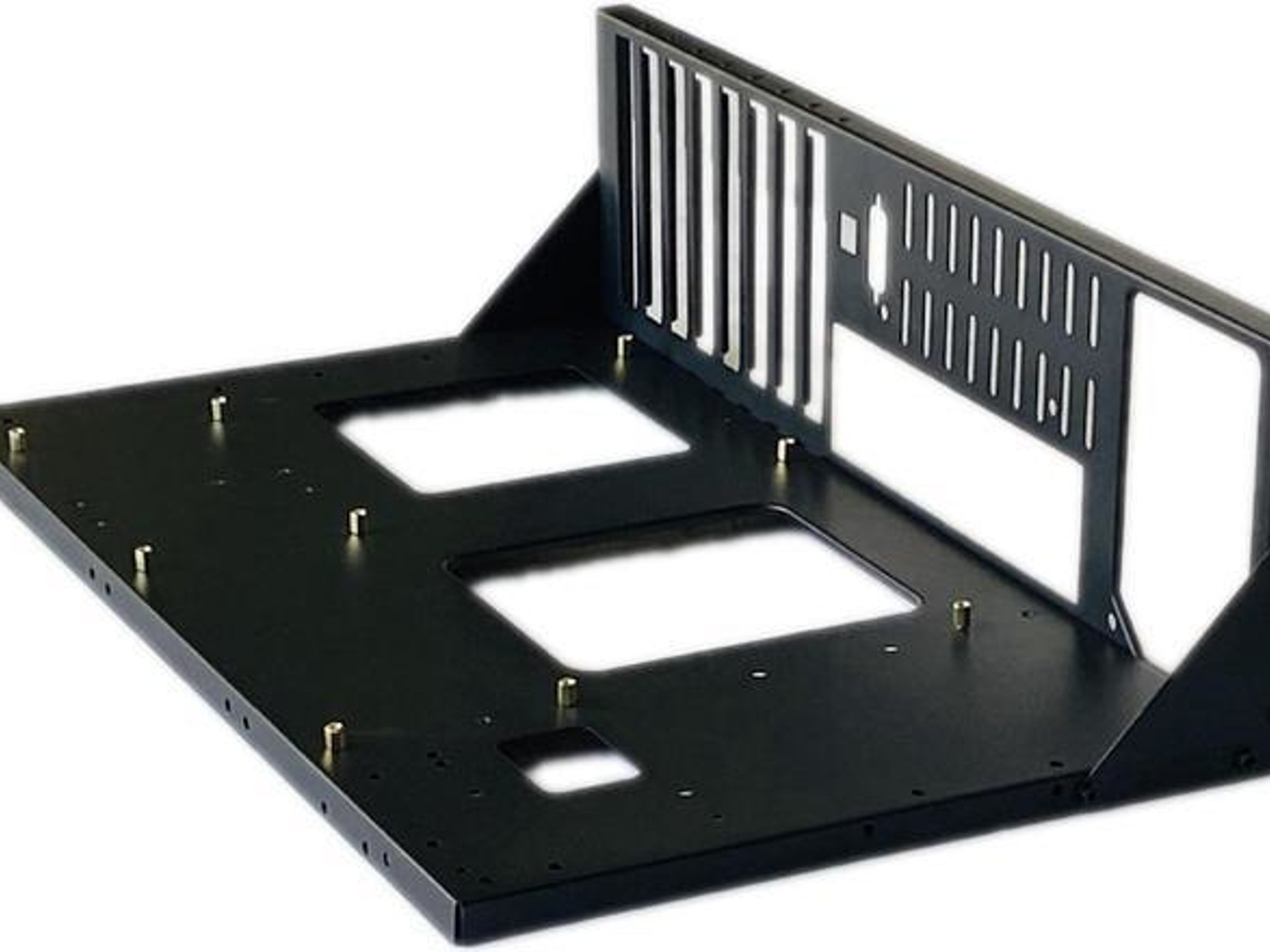 ALAMENGDA Open Computer Case,Two-way Server ATX Motherboard Tray Test Stand, Test bench, ATX Mid Twr