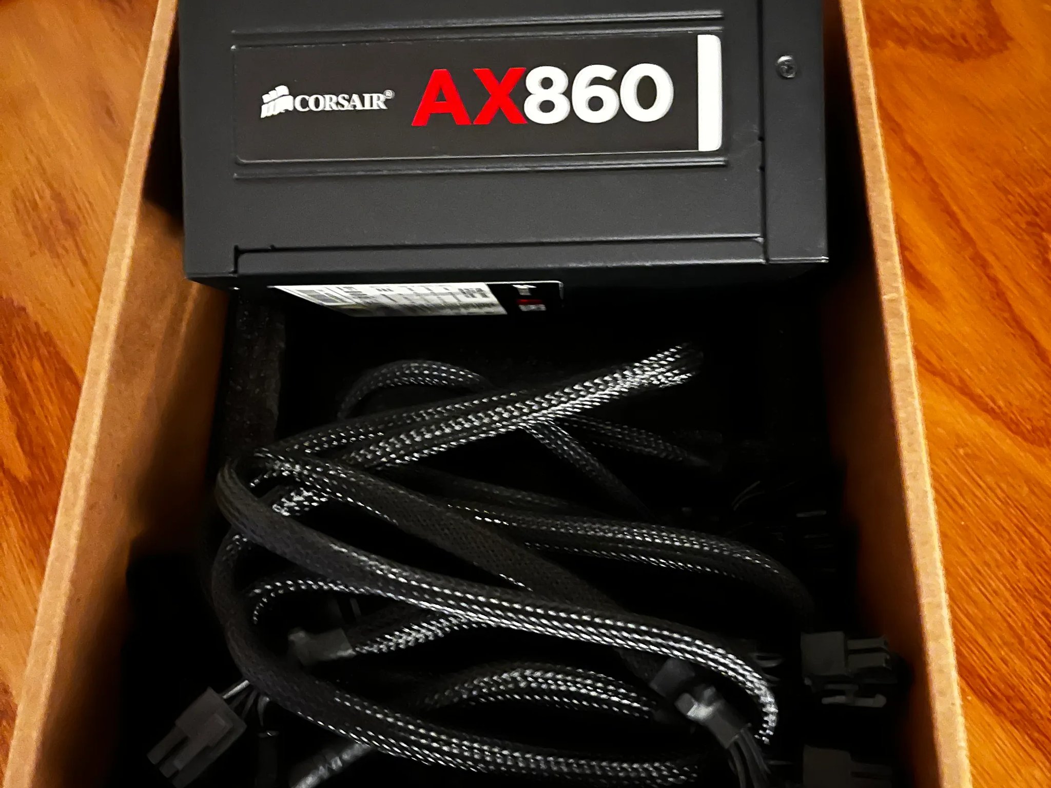 Corsair AX860 fully modular Platinum rated high-end PSU