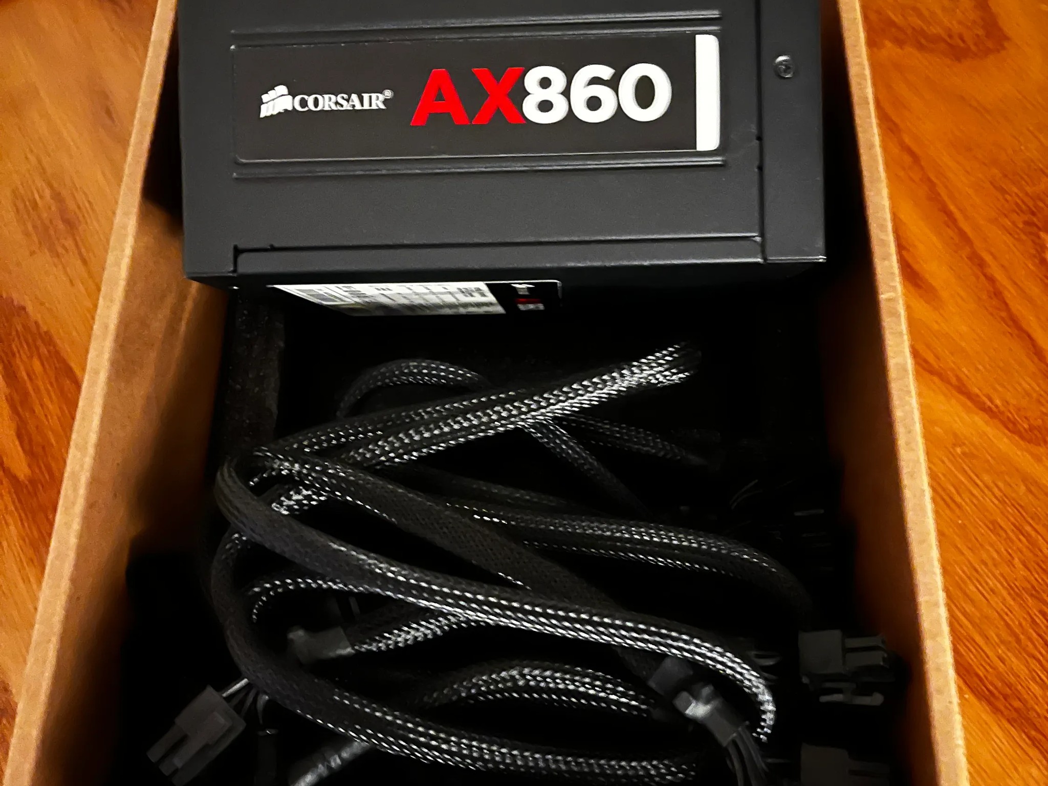 Corsair AX860 fully modular Platinum rated high-end PSU