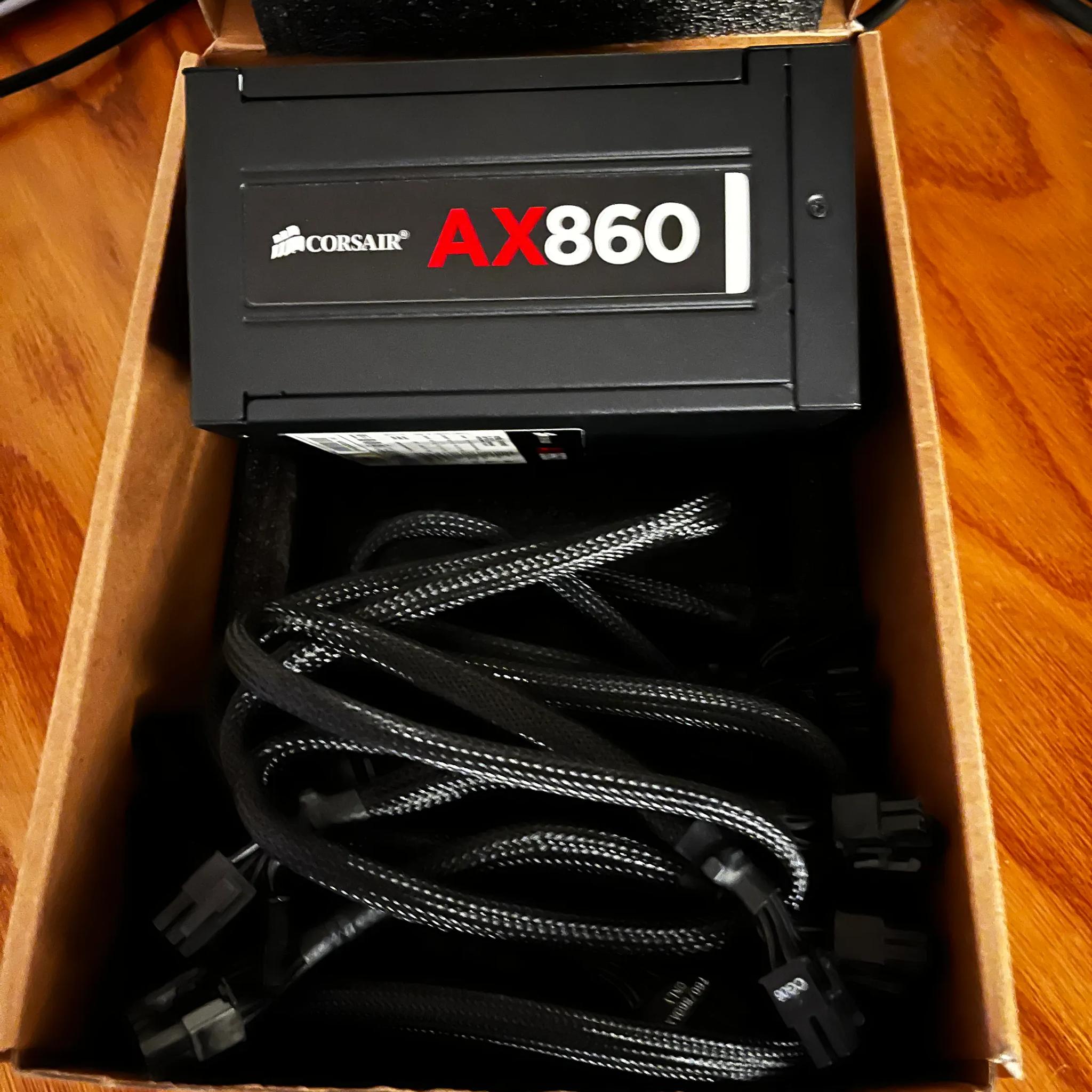 Corsair AX860 fully modular Platinum rated high-end PSU