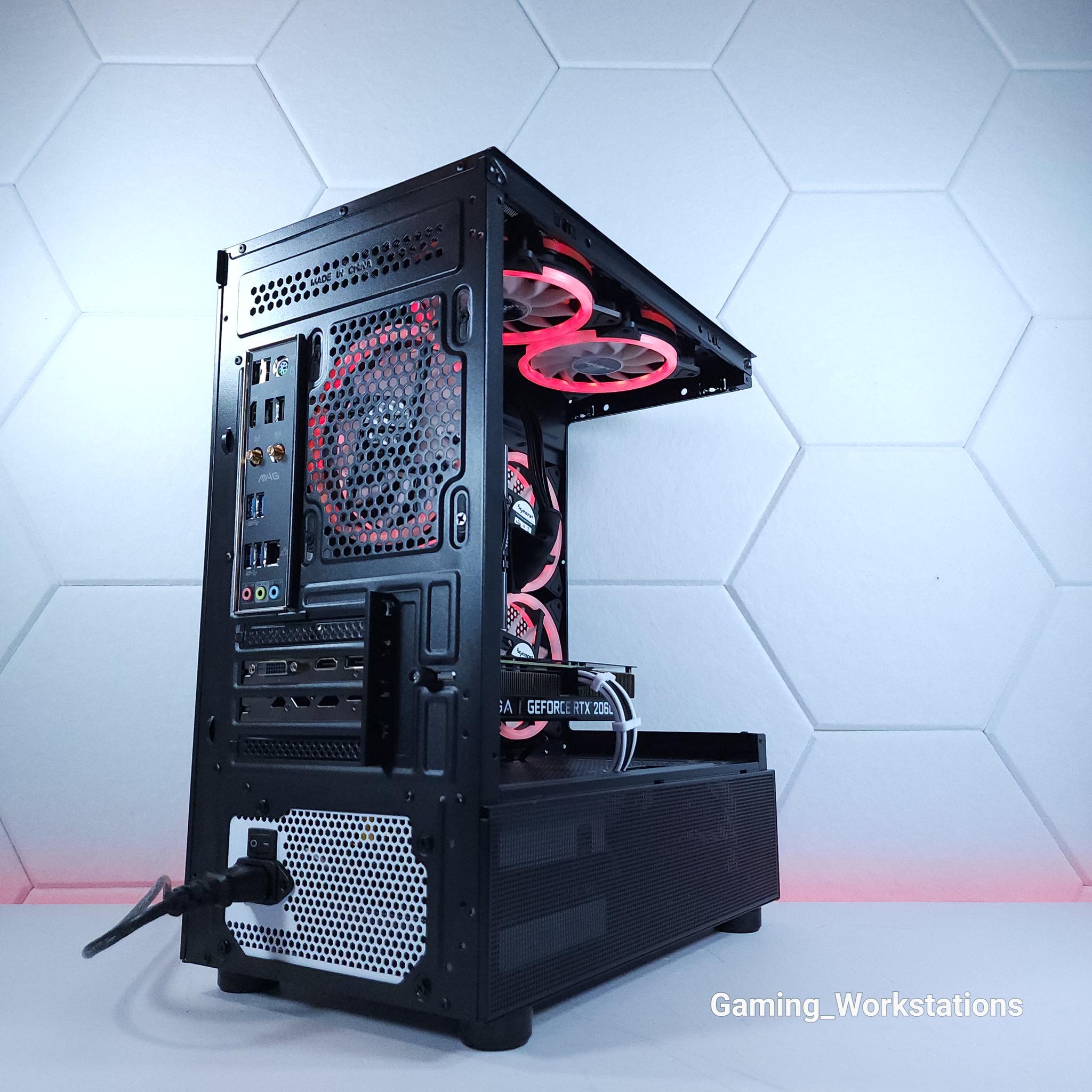 ❤️RTX 2060 12G || Ryzen 5 5500 || 16GB 3200MHz || 1TB M.2 SSD || 1080p Gaming Computer