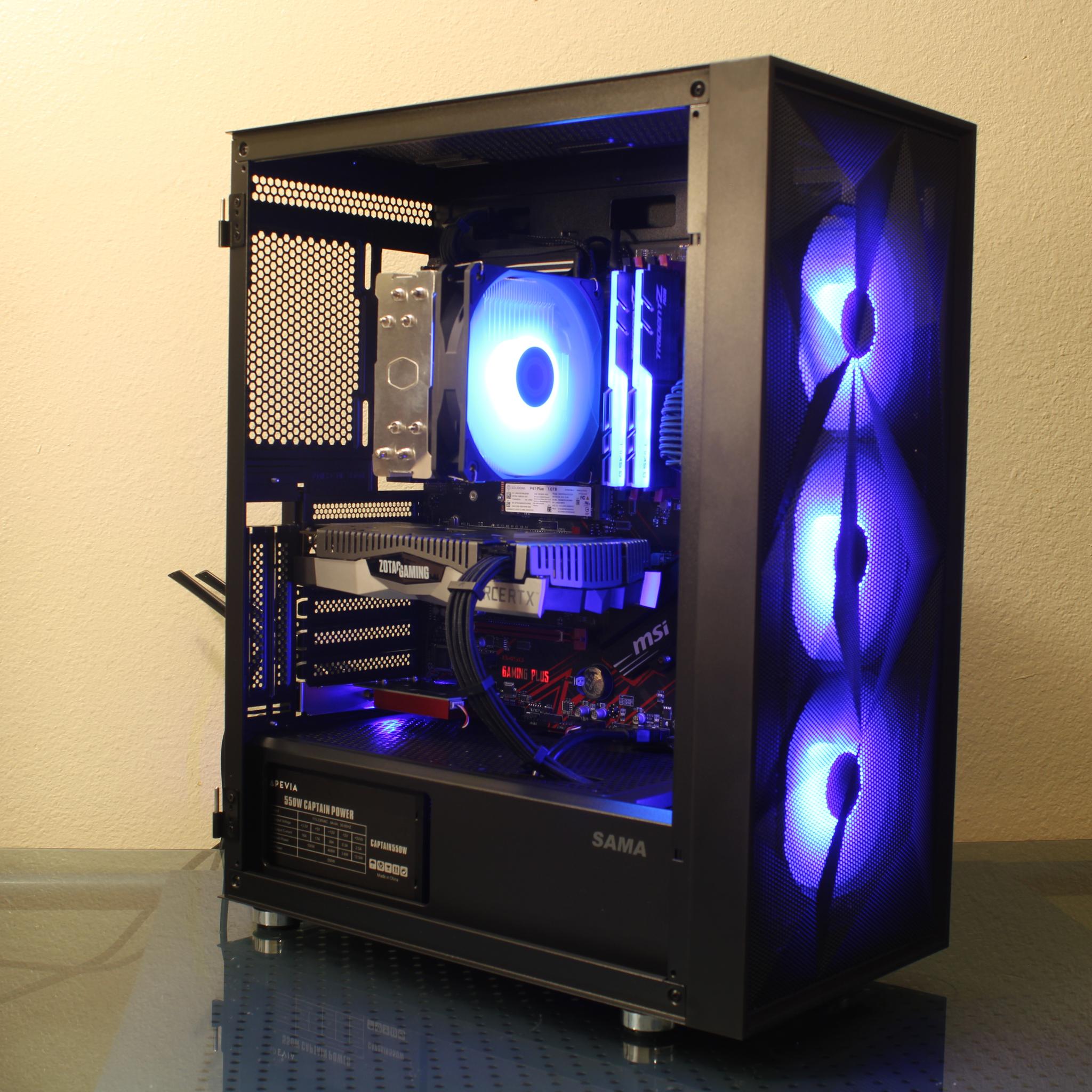 Black Gaming PC | Ryzen 5 3600 | RTX 2060 6GB | 16GB RAM | 1TB SSD | Wi-Fi 6E+Bluetooth | Windows 11