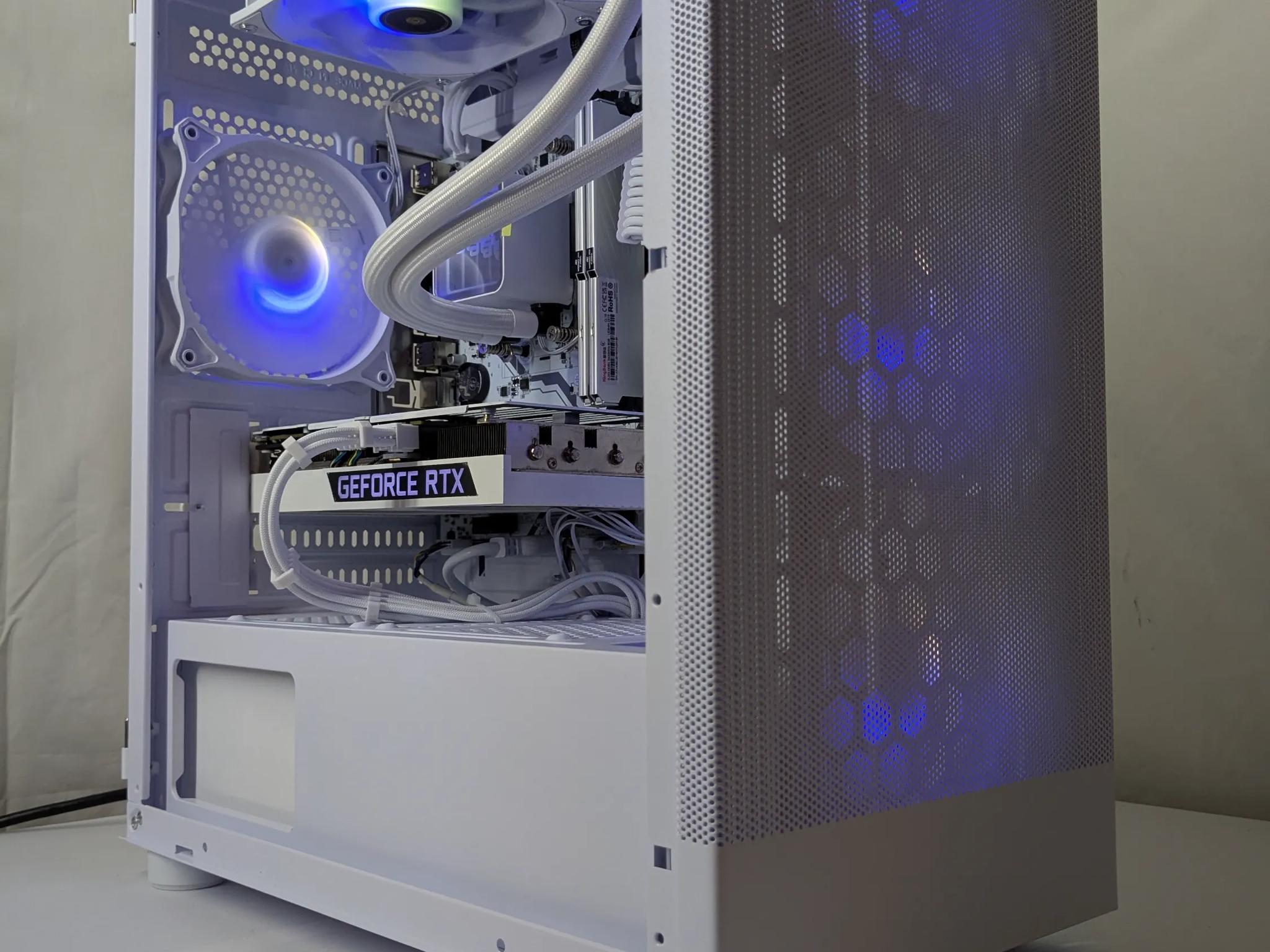 🔥 Whiteout Gaming Beast – RTX 3060Ti | 16GB DDR4 | 240mm AIO 🔥