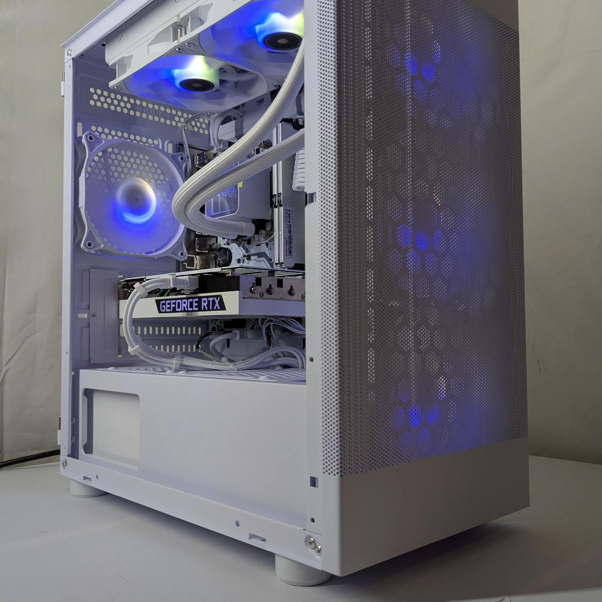 🔥 Whiteout Gaming Beast – RTX 3060Ti | 16GB DDR4 | 240mm AIO 🔥