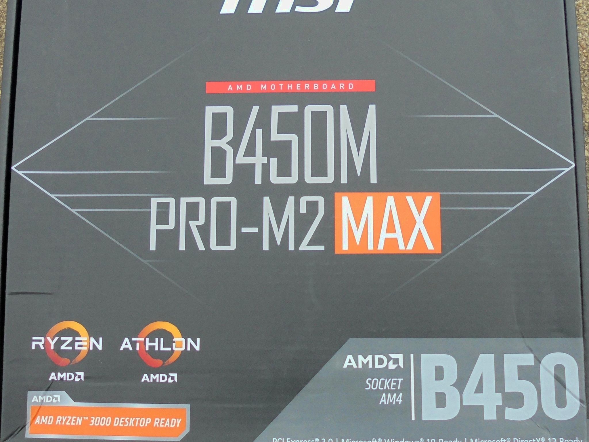 MSI B450M PRO-M2 MAX Micro ATX AM4 Motherboard