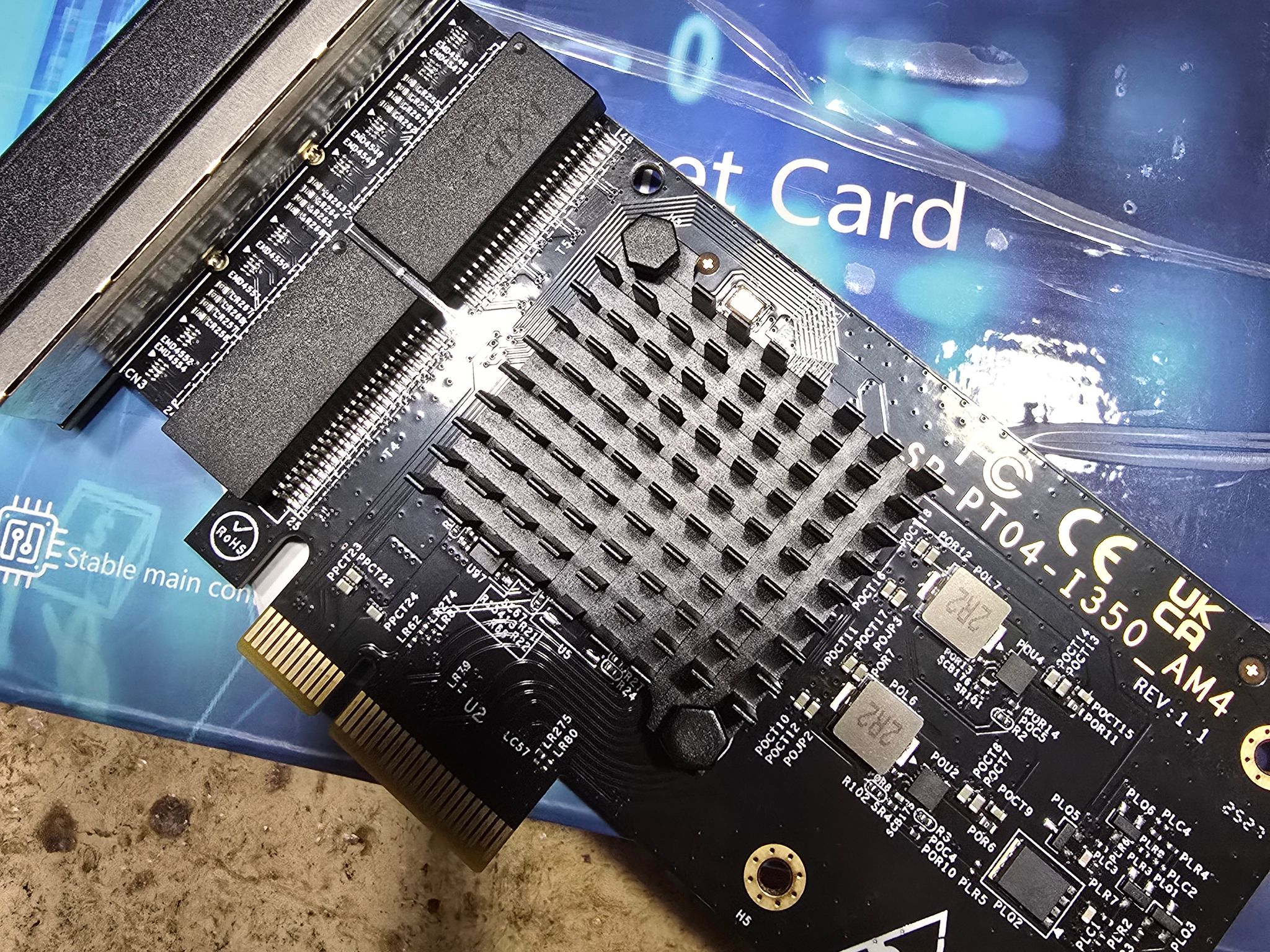 4 Port Gigabit Base-T Network Card Intel I350 Controller NICGIGA 4 Port 1G PCIe Ethernet Adapter NIC