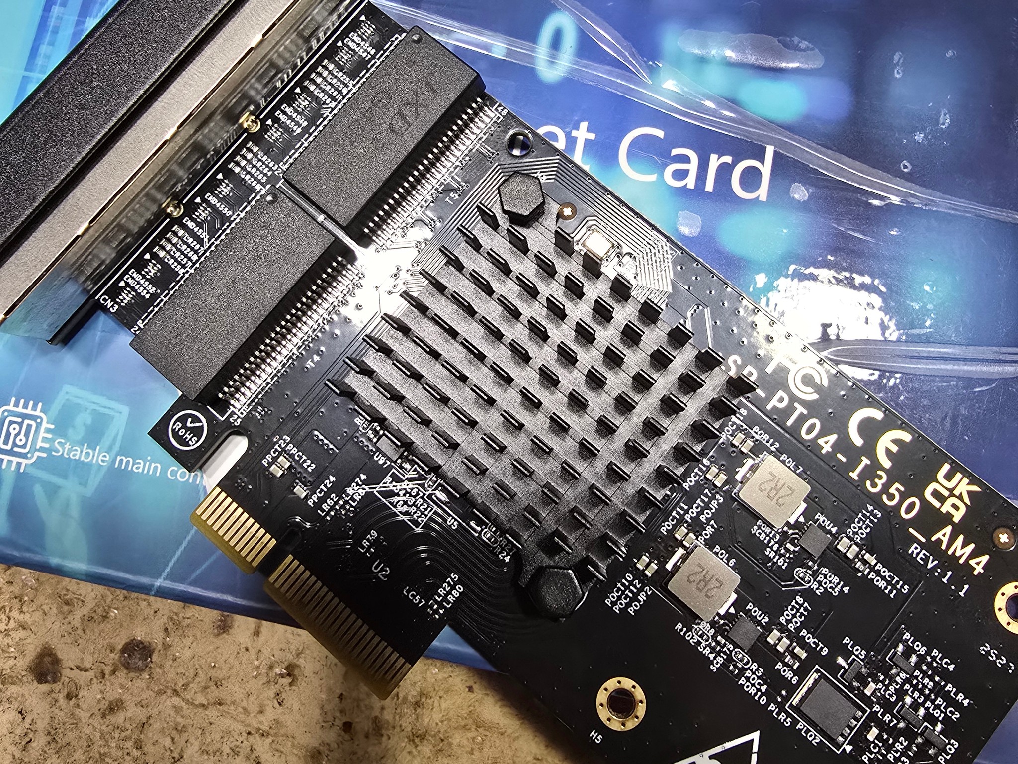 4 Port Gigabit Base-T Network Card Intel I350 Controller NICGIGA 4 Port 1G PCIe Ethernet Adapter NIC