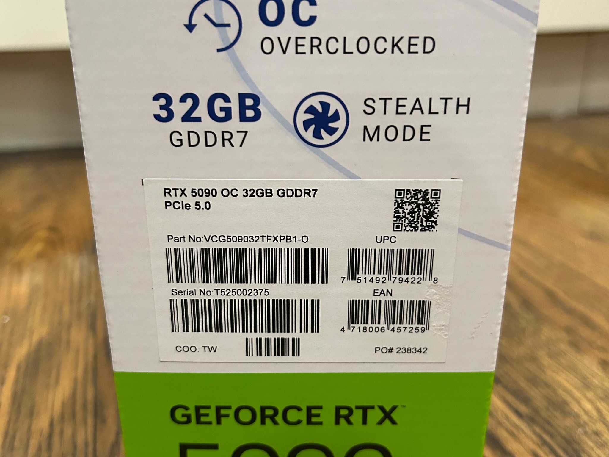 PNY GeForce RTX 5090 Overclocked Triple Fan