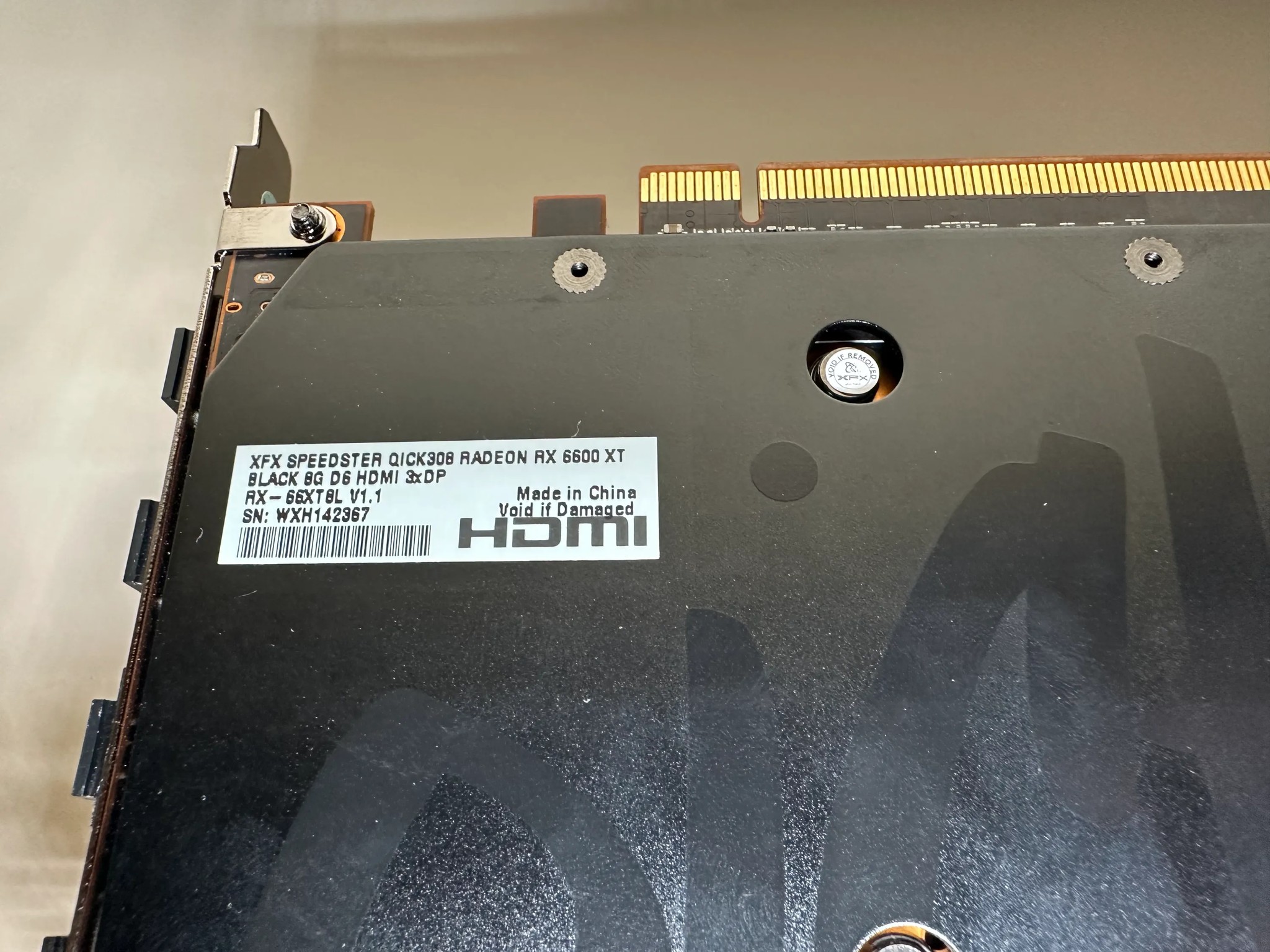 XFX Speedster QICK 308 AMD Radeon RX 6600 XT