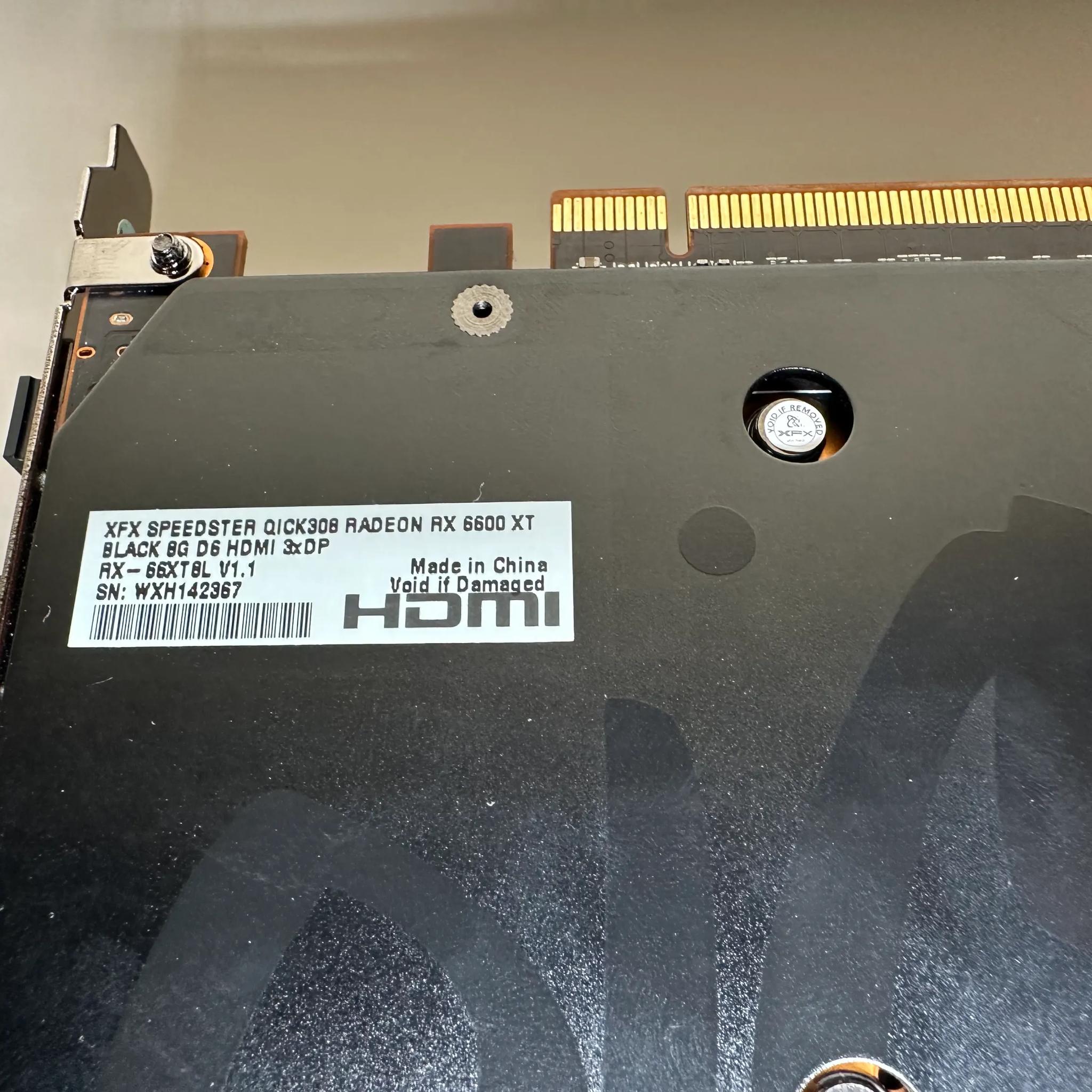 XFX Speedster QICK 308 AMD Radeon RX 6600 XT