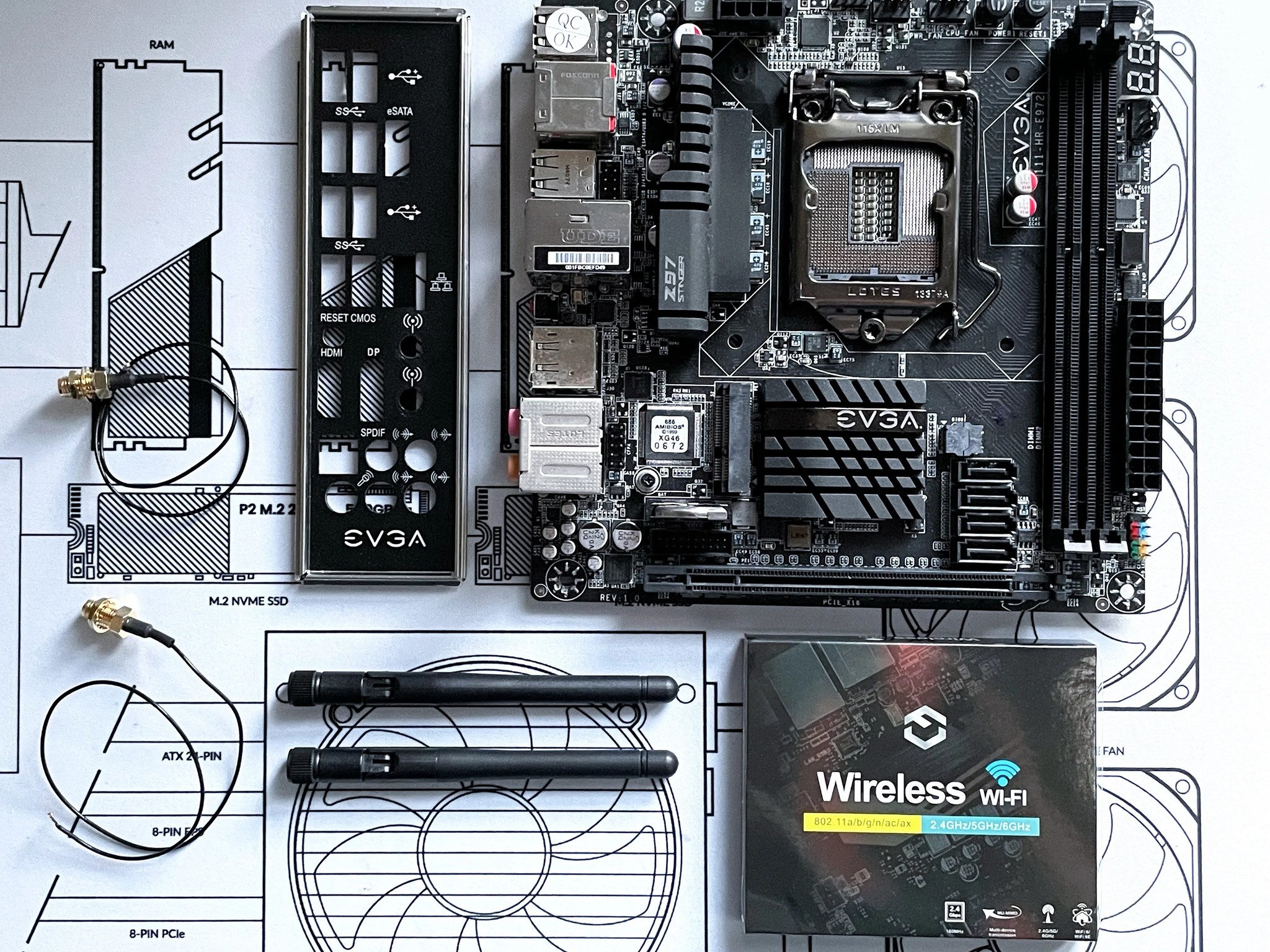 *RARE!* EVGA Z97 Core3D Mini-ITX computer motherboard LGA 1150 (Factory Refurbished by EVGA)
