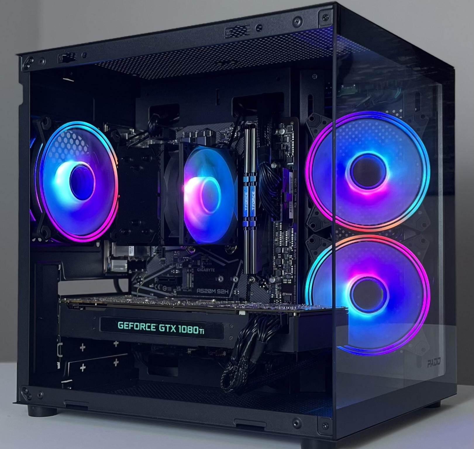 ▪️CLEAN LOOKING▪️💰 MAX PERFORMANCE 💰🟥RYZEN 5 5500🟥🟩 GTX 1080TI 🟩 GAMING PC
