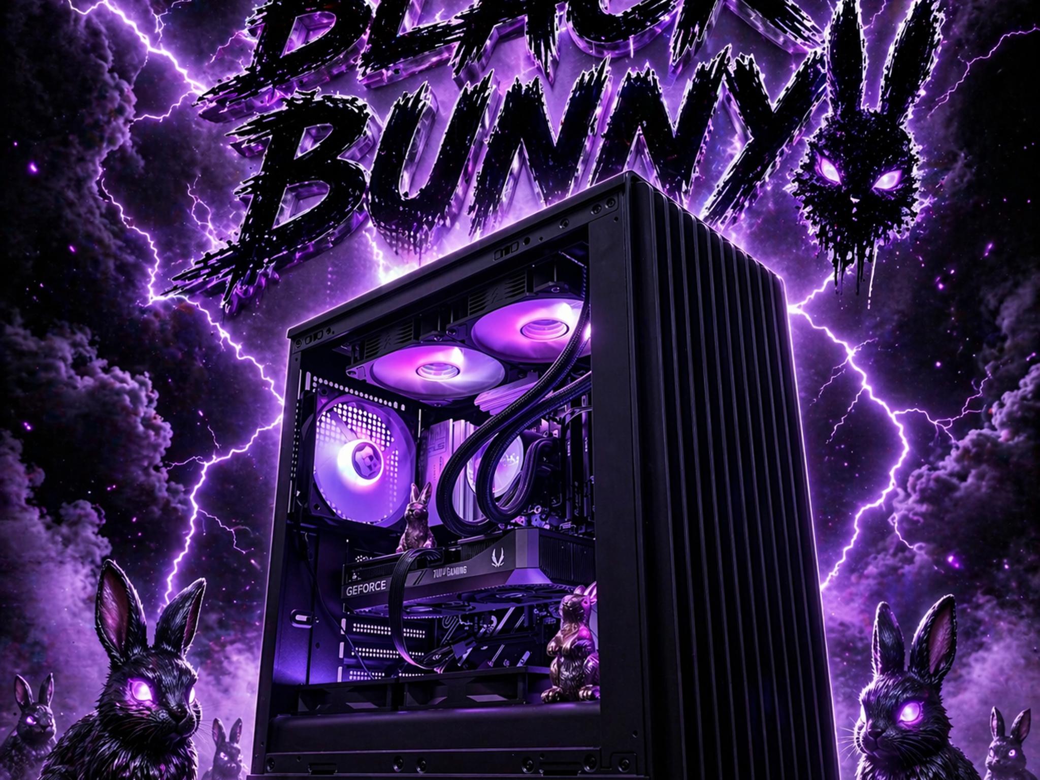 🖤🐰"Black Bunny"🐰🖤 | 1440p/4k Gaming | Ryzen 5 9600X | RTX 5060ti 16gb | 1TB NVME SSD | 32GB DDR5