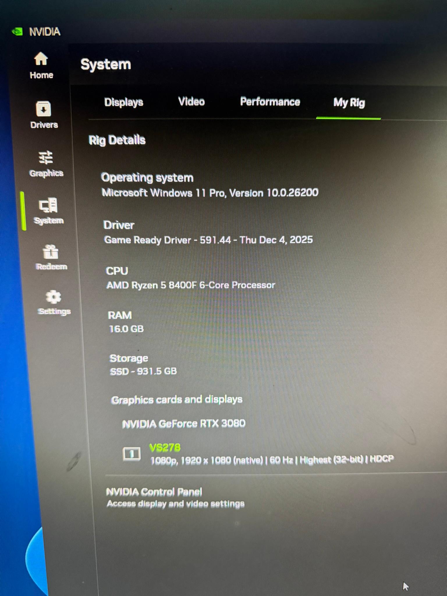 RTX 3080 | Ryzen 5 8400F | Gaming PC | 16GB DDR5 | WIFI