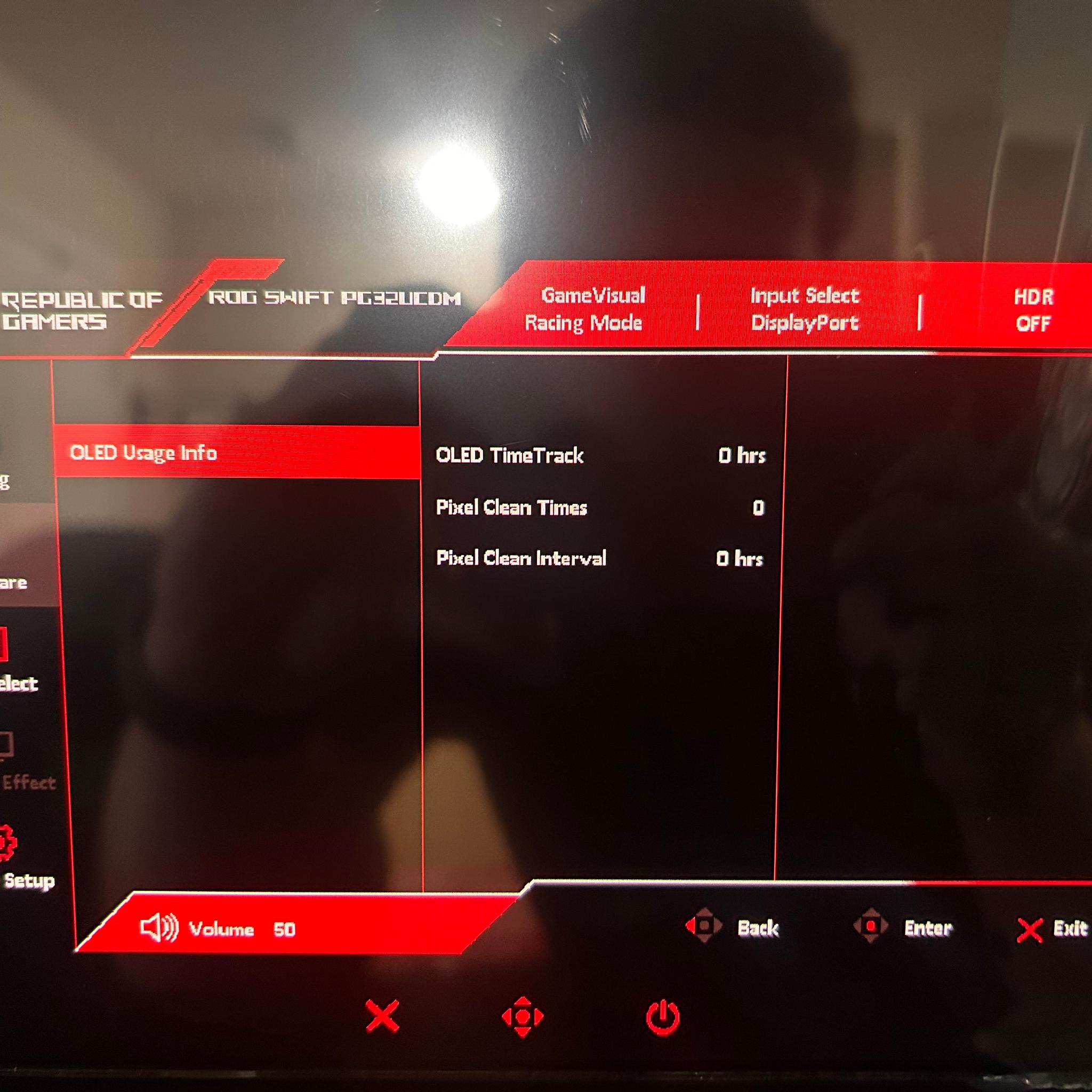 ASUS ROG Swift 32" OLED 4K (3840 x 2160) 240Hz Gaming Monitor (PG32UCDM) (0 HOURS USED)